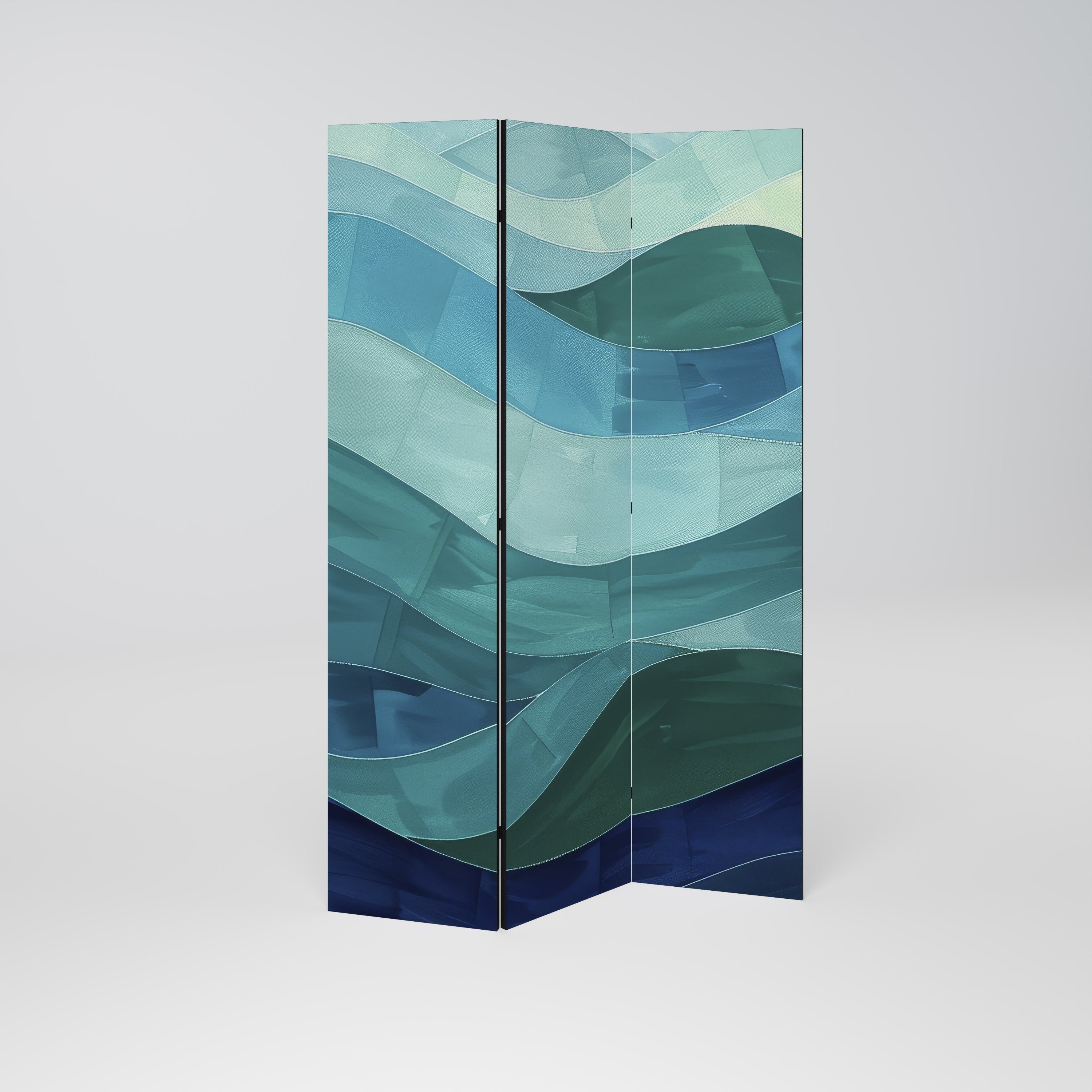 ETERNAL FLOW Dekorativer 3-teiliger Raumteiler