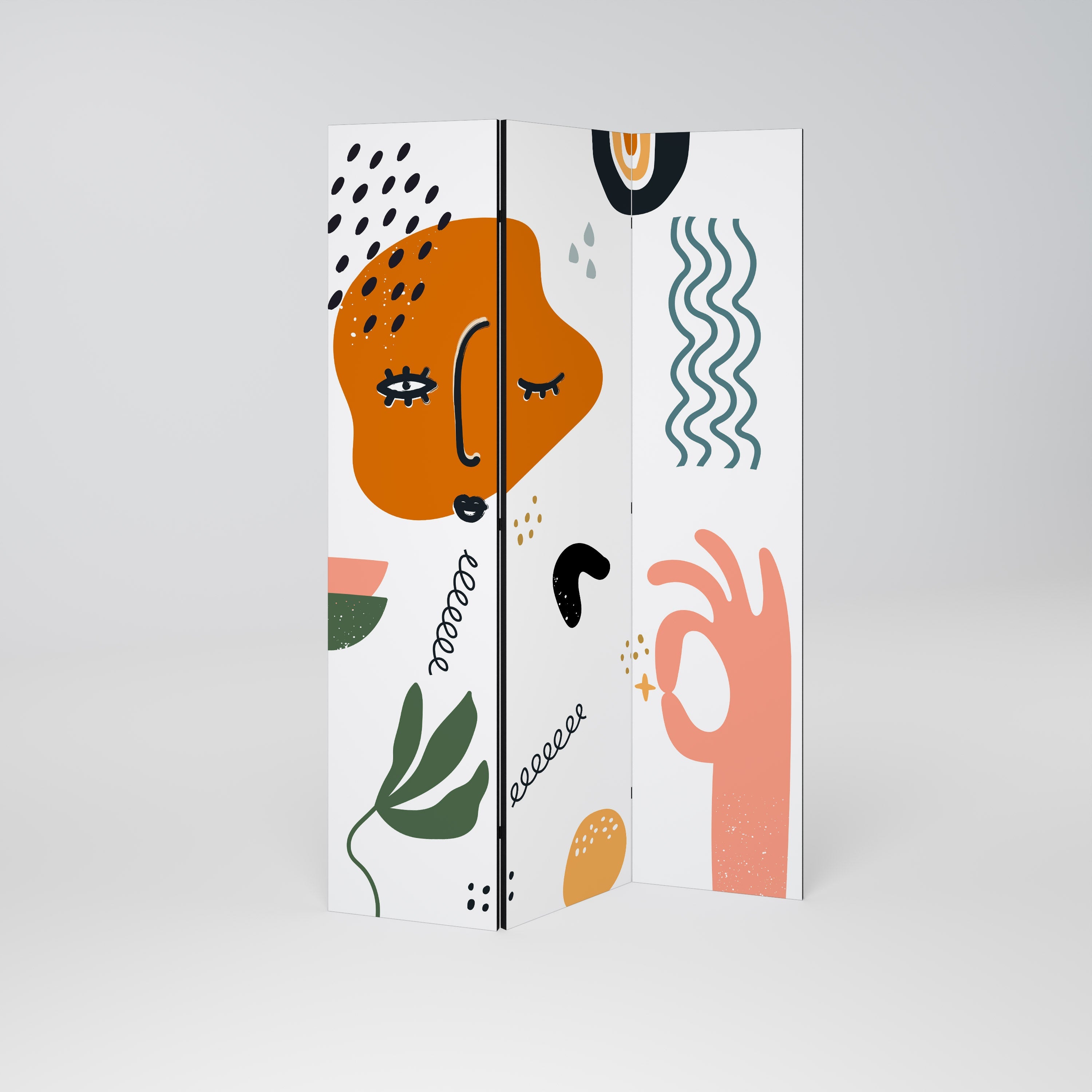 MATISSE WHIMSY Dekorativer 3-teiliger Raumteiler