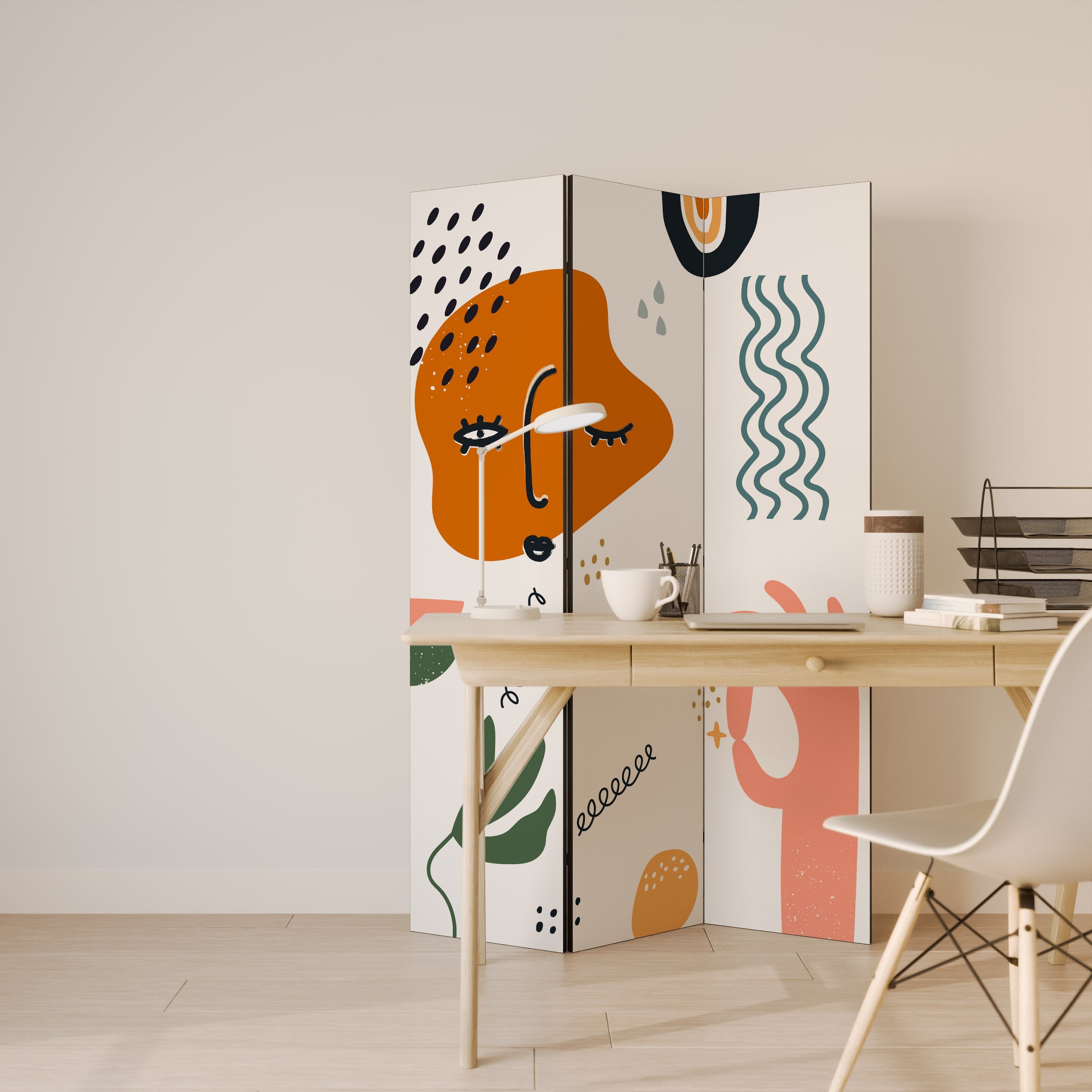MATISSE WHIMSY Dekorativer 3-teiliger Raumteiler