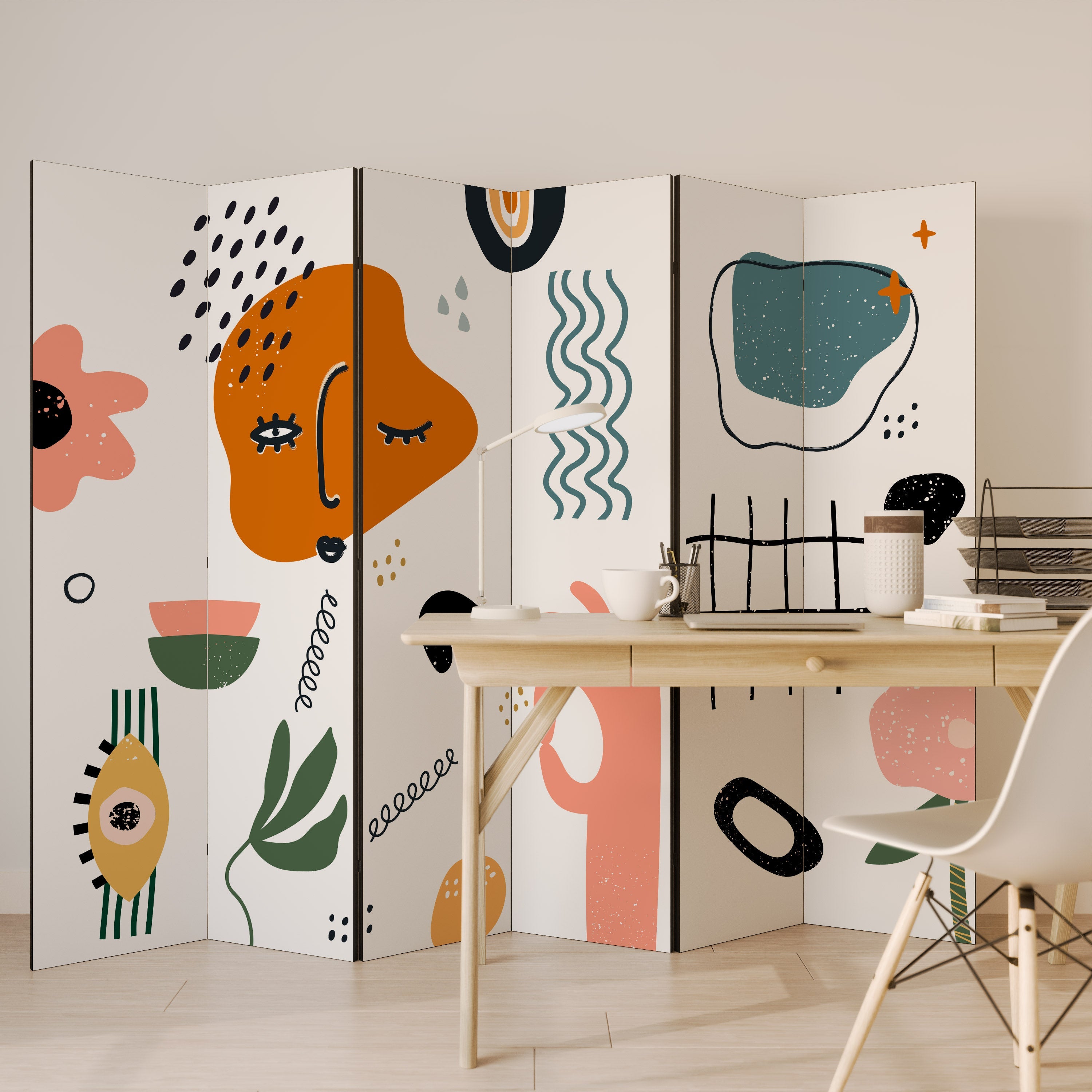 MATISSE WHIMSY Dekorativer 6-teiliger Raumteiler