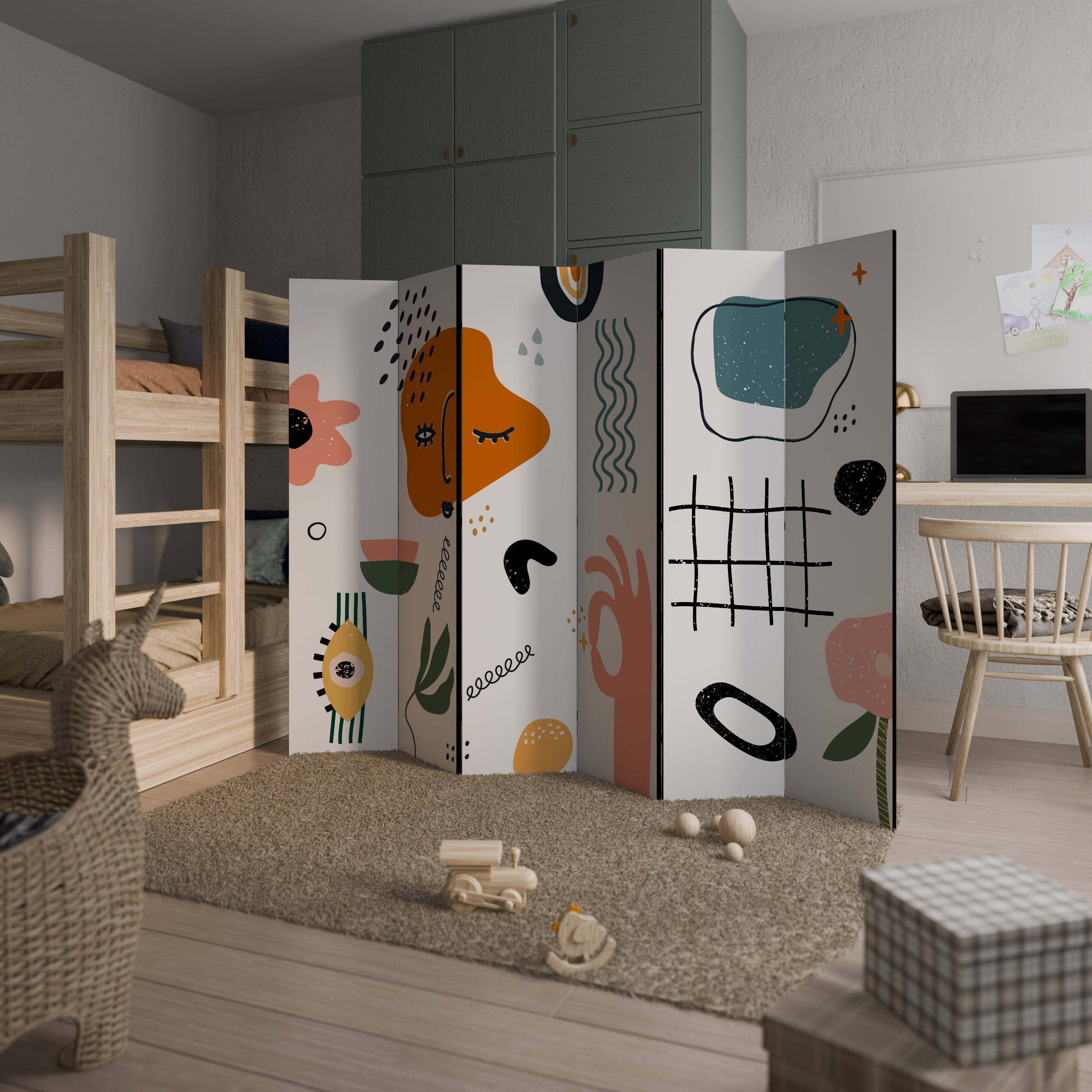 MATISSE WHIMSY Dekorativer 6-teiliger Raumteiler