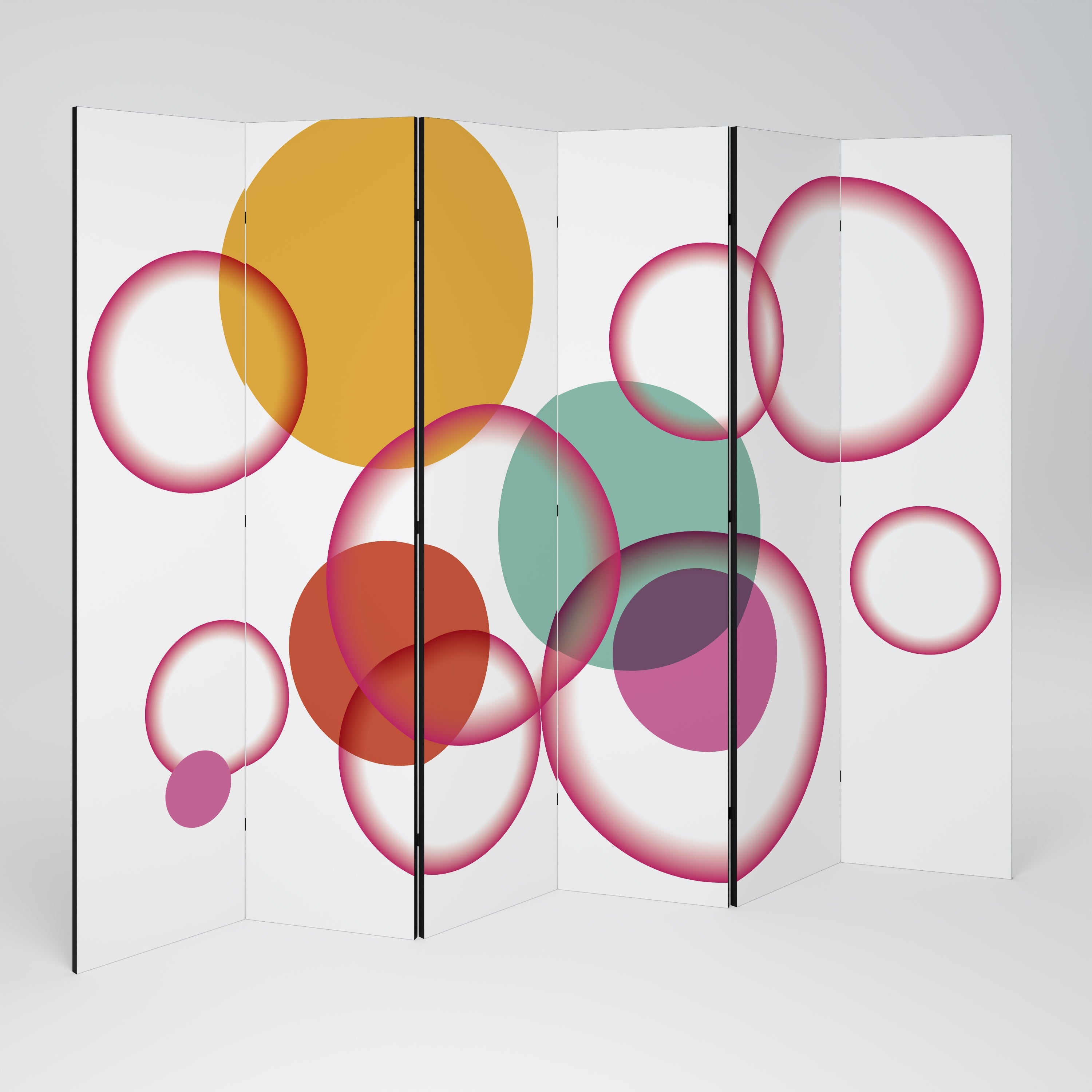 BUBBLE WISH Dekorativer 6-teiliger Raumteiler