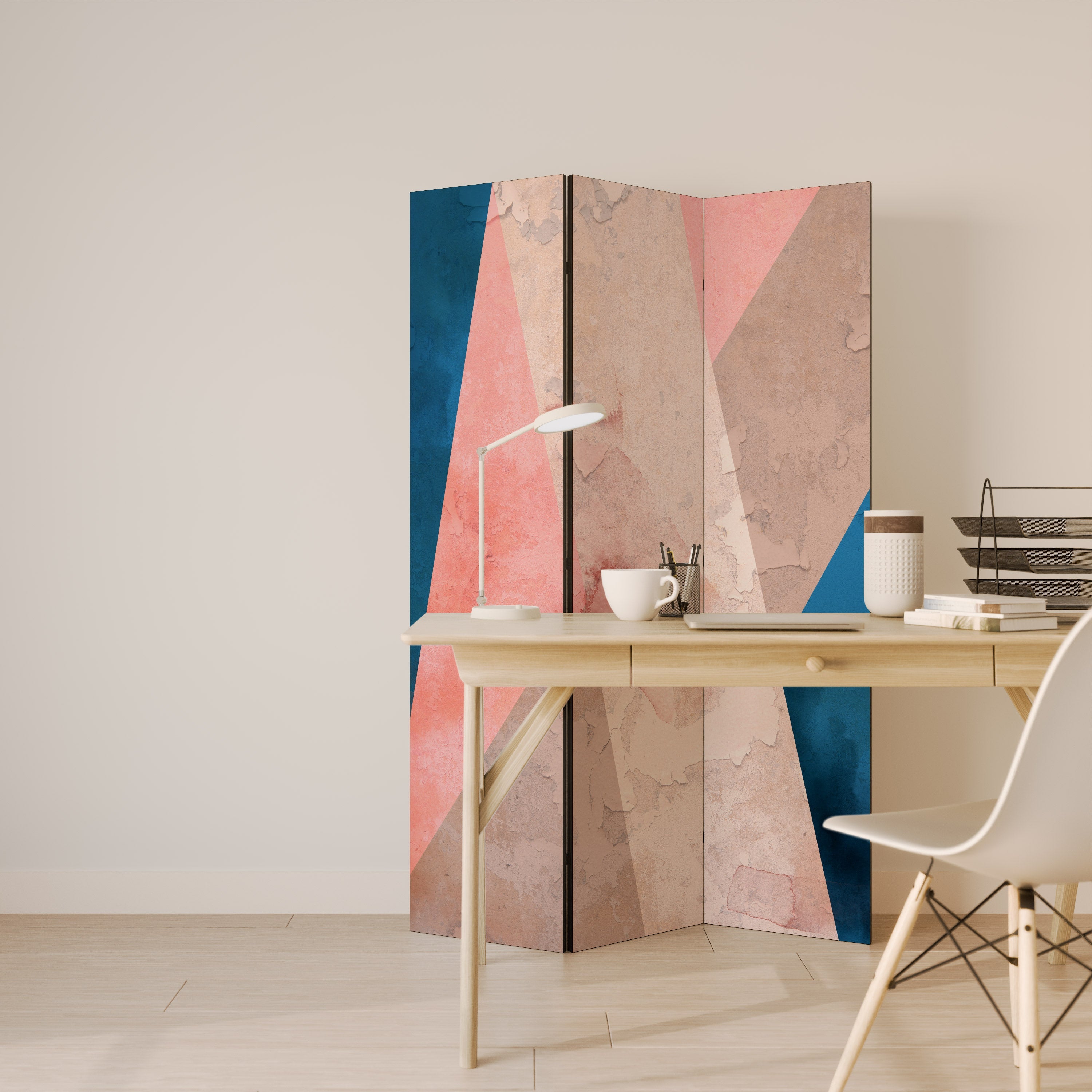 PEONY INTERIOR Dekorativer 3-teiliger Raumteiler