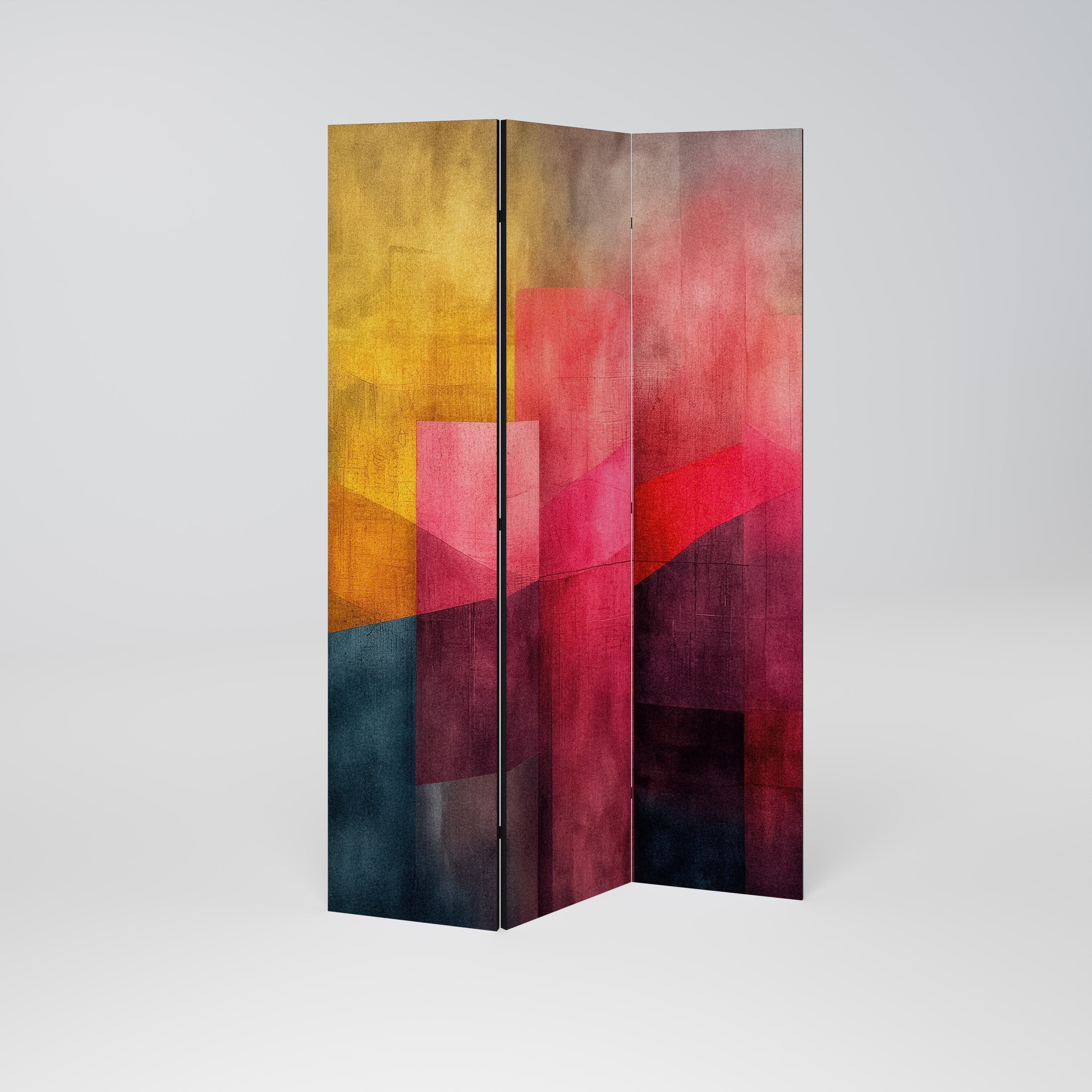COLORFUL SOUNDS Dekorativer 3-teiliger Raumteiler