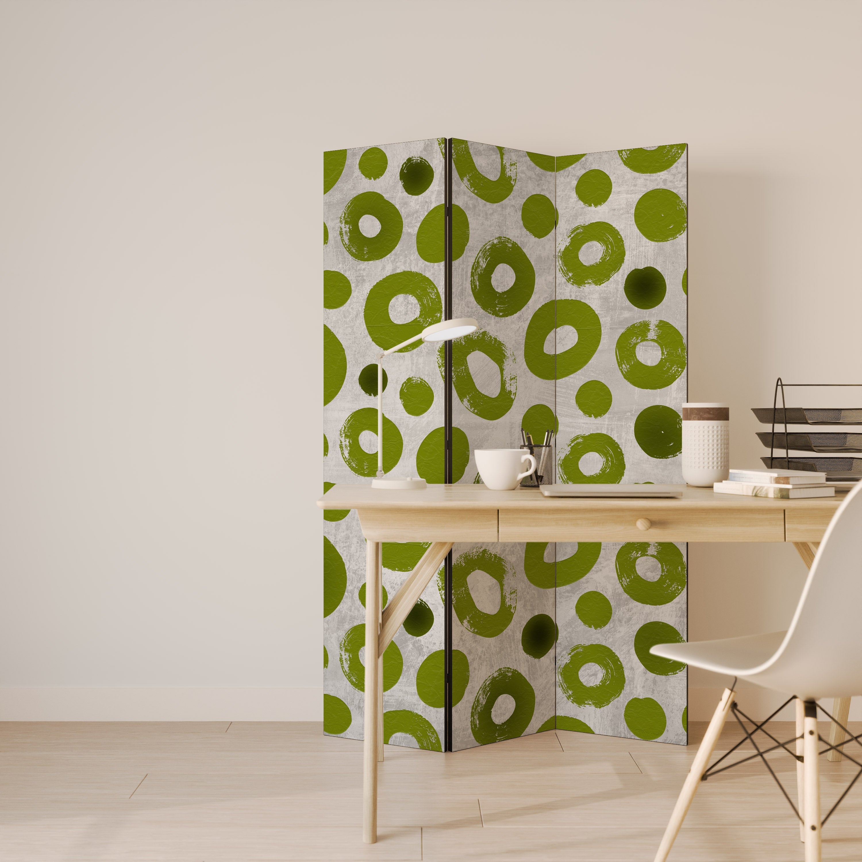 GREEN RHAPSODY Dekorativer 3-teiliger Raumteiler