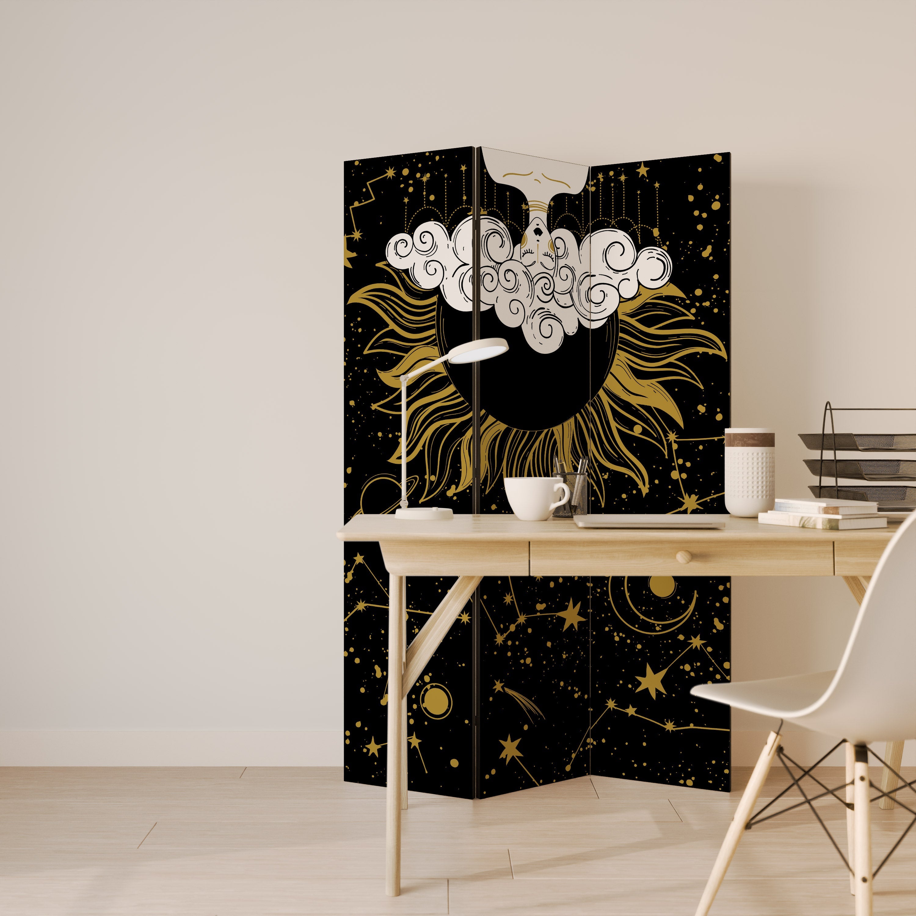 STELLAR CONSTELLATIONS Dekorativer 3-teiliger Raumteiler