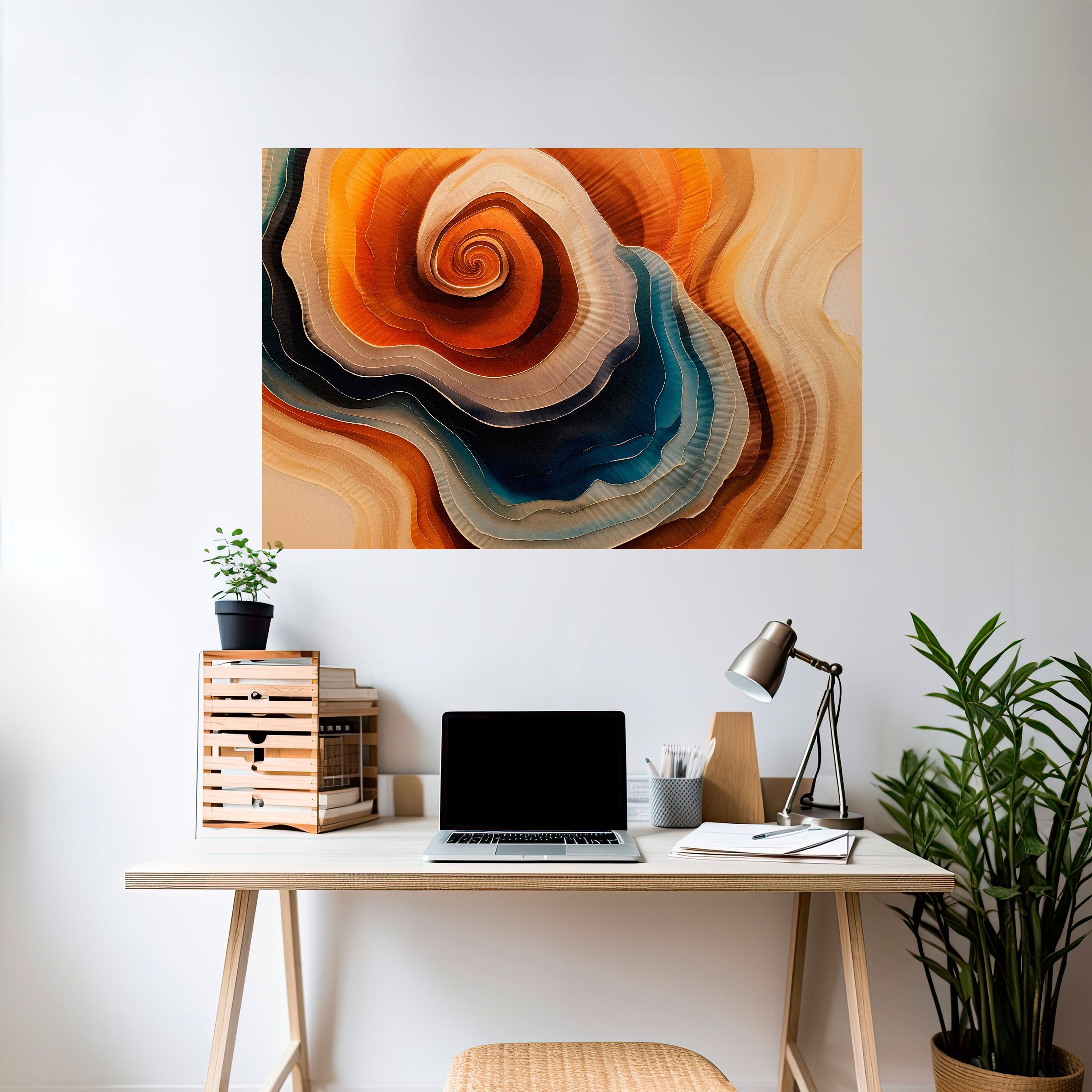 SPIRALING DREAMSCAPE Peel and Stick Horizontal Poster