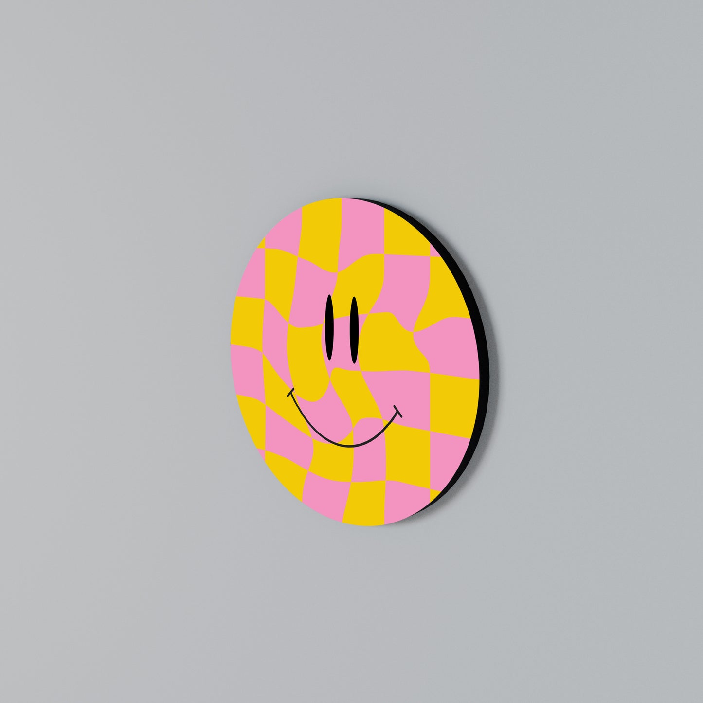 OPTIMISTIC VIBRATIONS Rundes Wandbild
