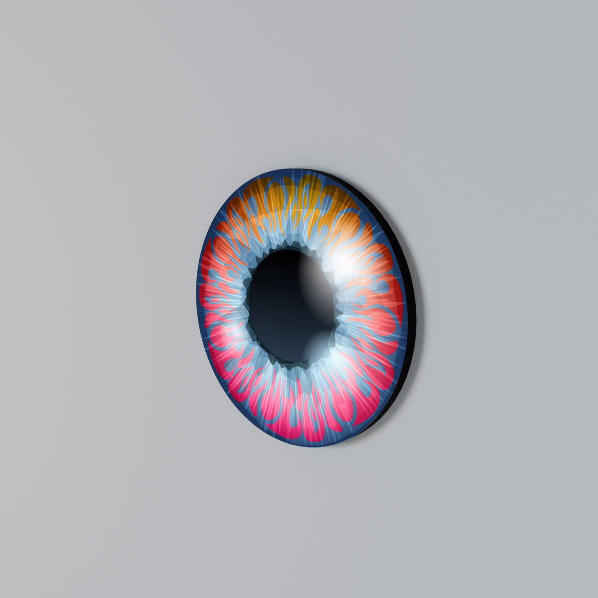 FANTASY EYE Rundes Wandbild