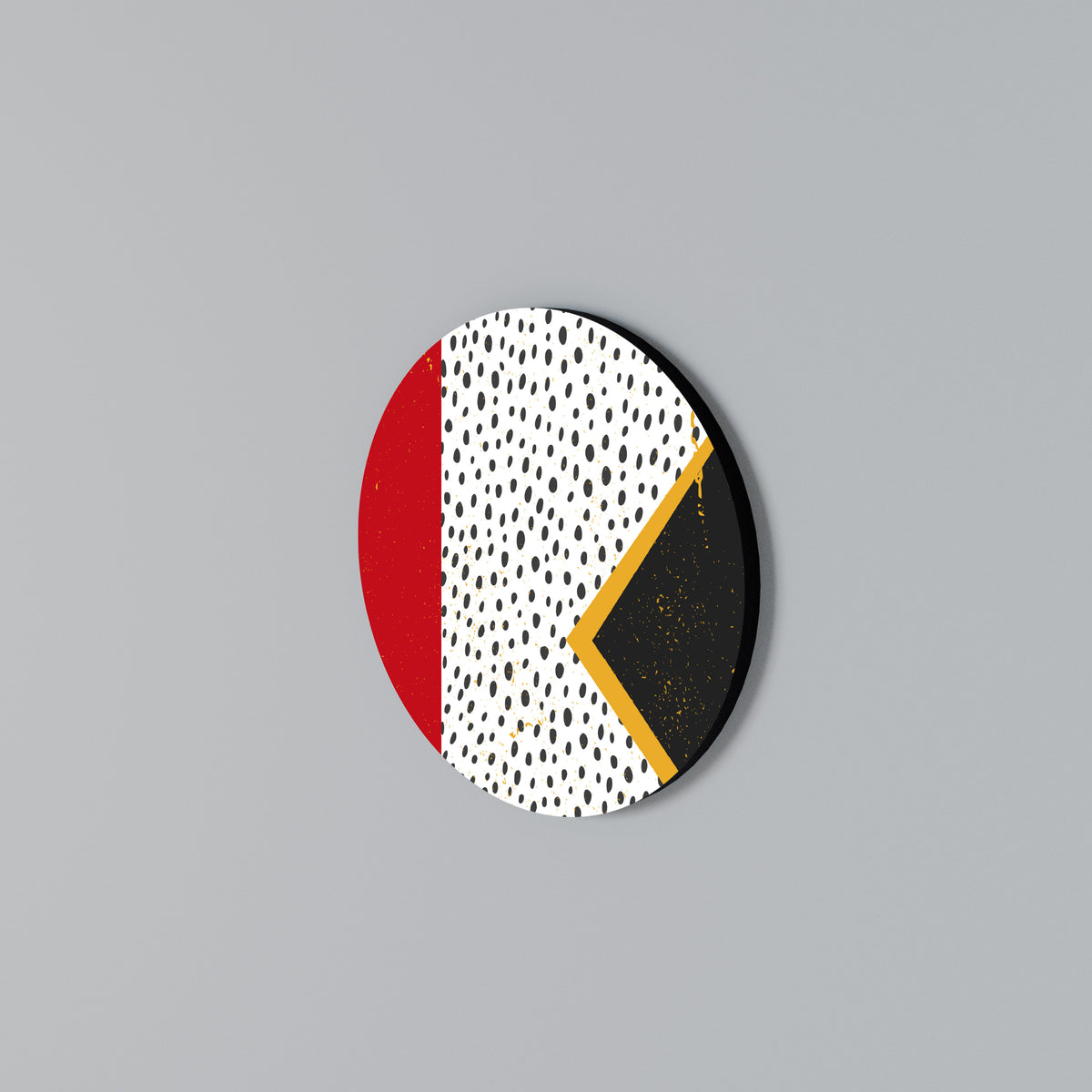 BOLD RETRO REVERIE Rundes Wandbild