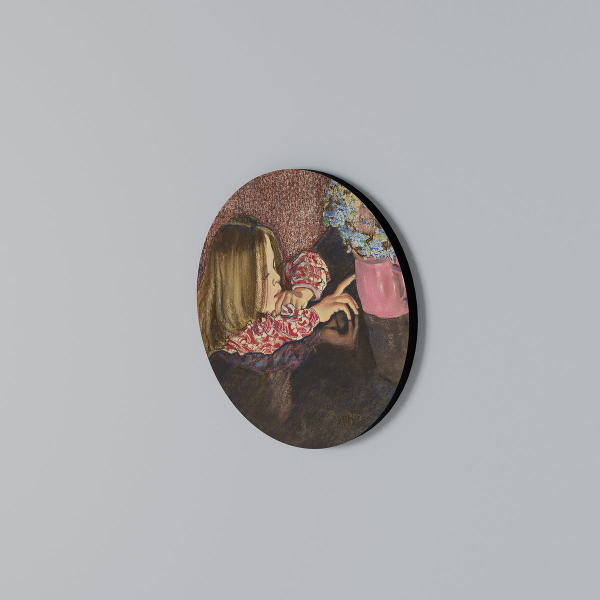 CHILDLIKE WONDER Rundes Wandbild