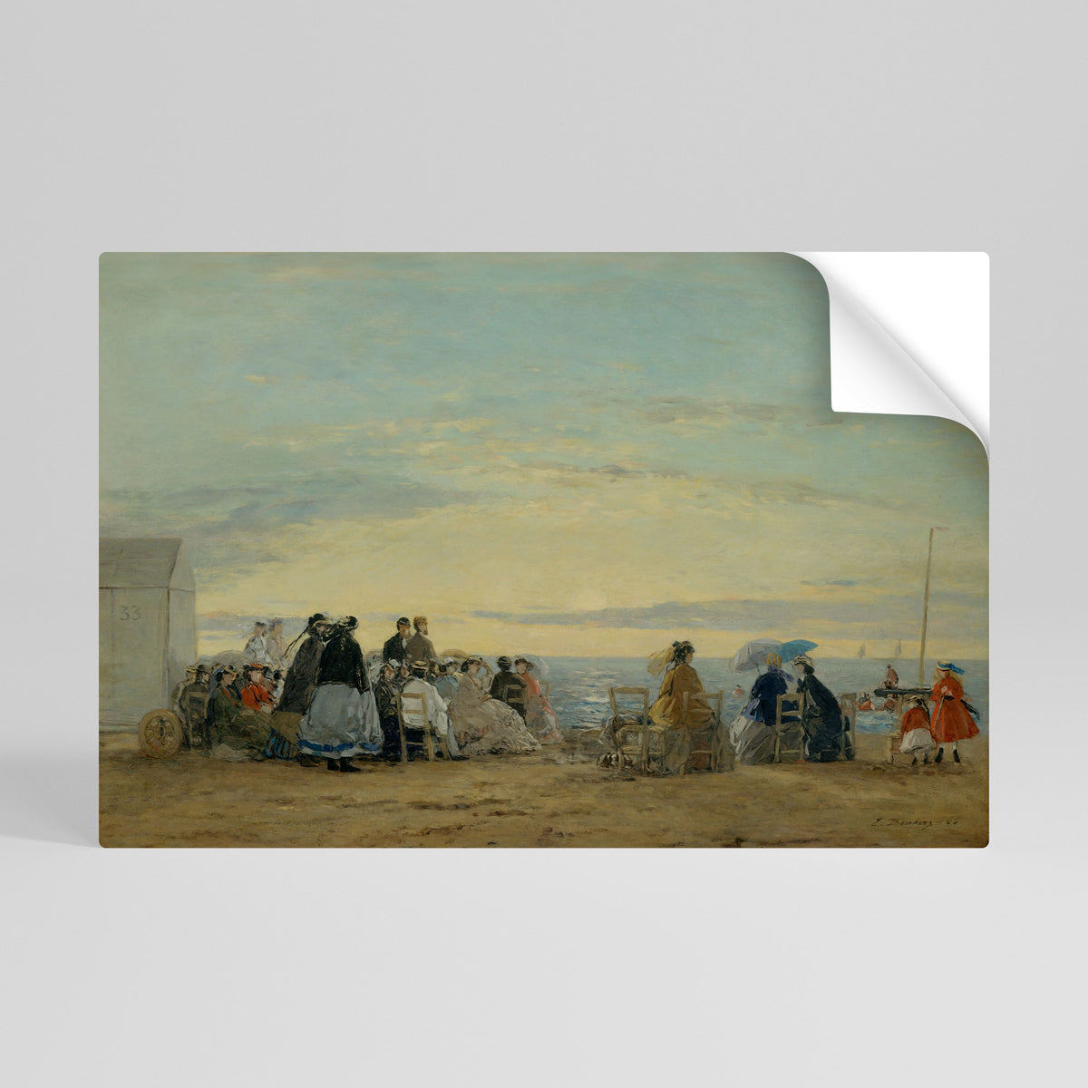 CHARMING COASTAL MOMENTS Selbstklebendes Horizontal-Poster