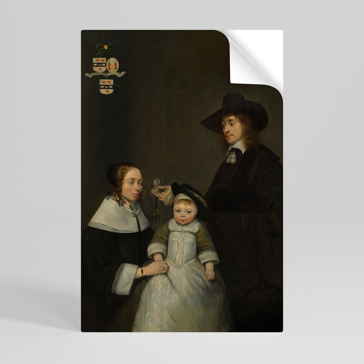 CHERISHED MOMENTS EMBRACED Peel and Stick Vertical Poster