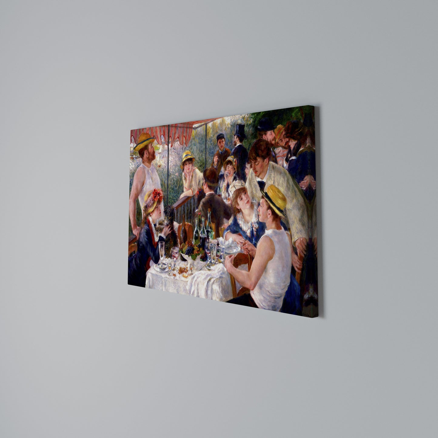 LUNCHEON OF THE BOATING PARTY Horizontal Canvas Print