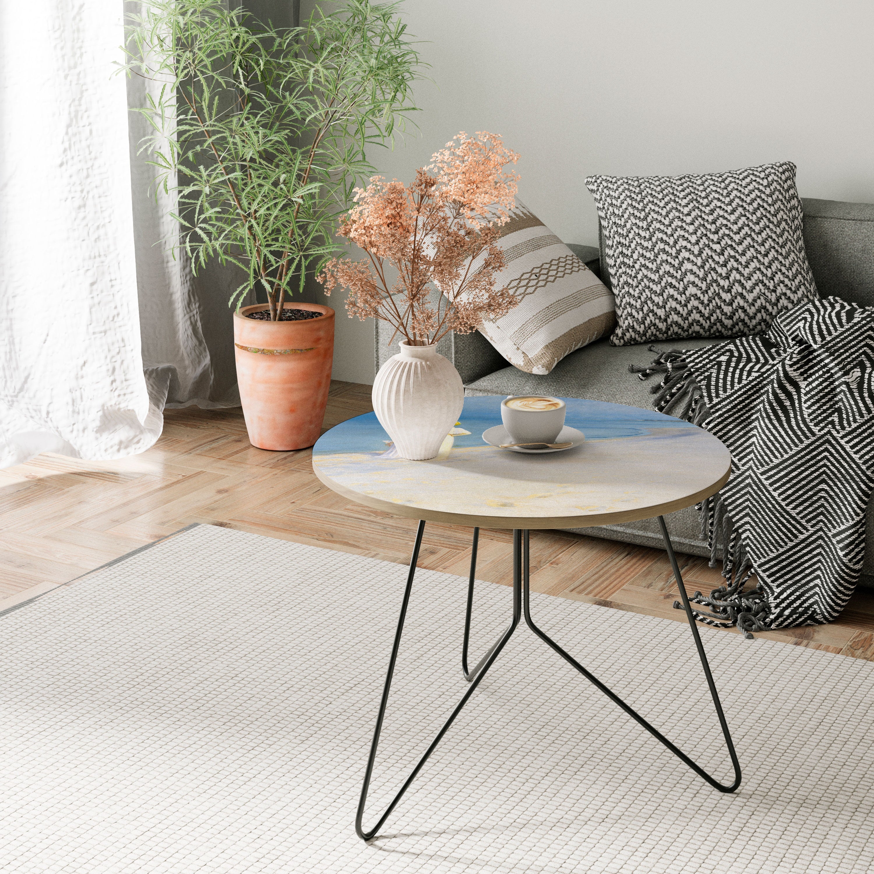 SOMMERABEND AM STRAND VON SKAGEN Couchtisch 69