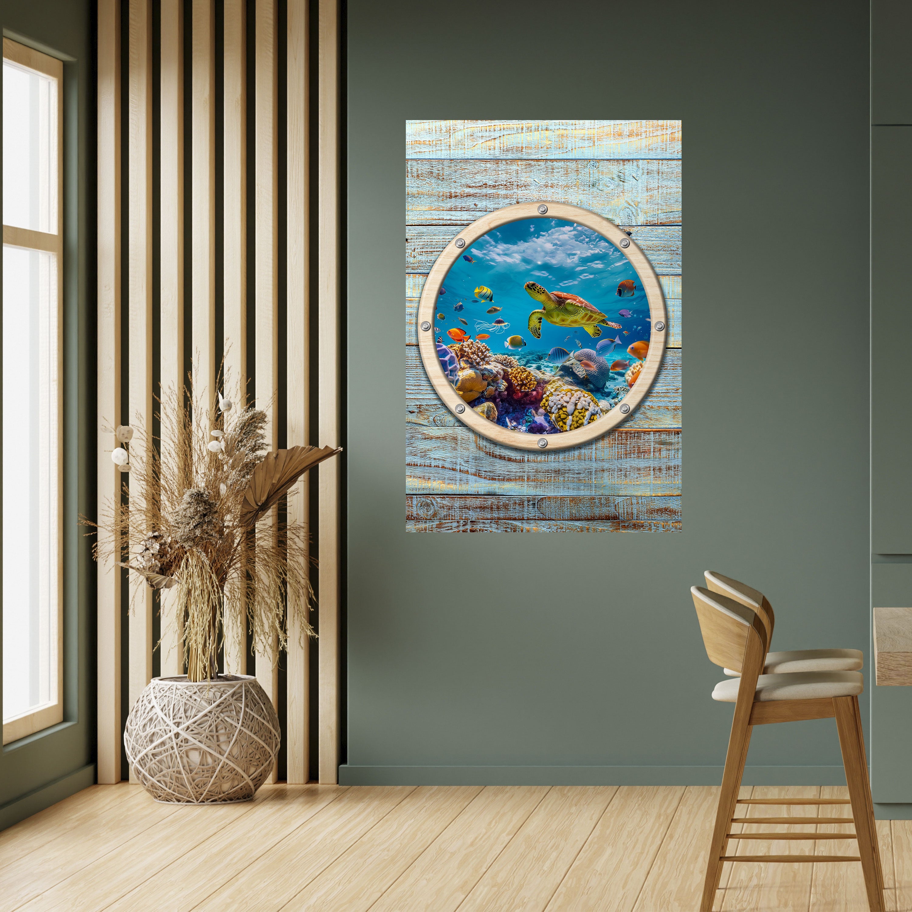 AQUA ADVENTURE Peel and Stick Vertical Poster