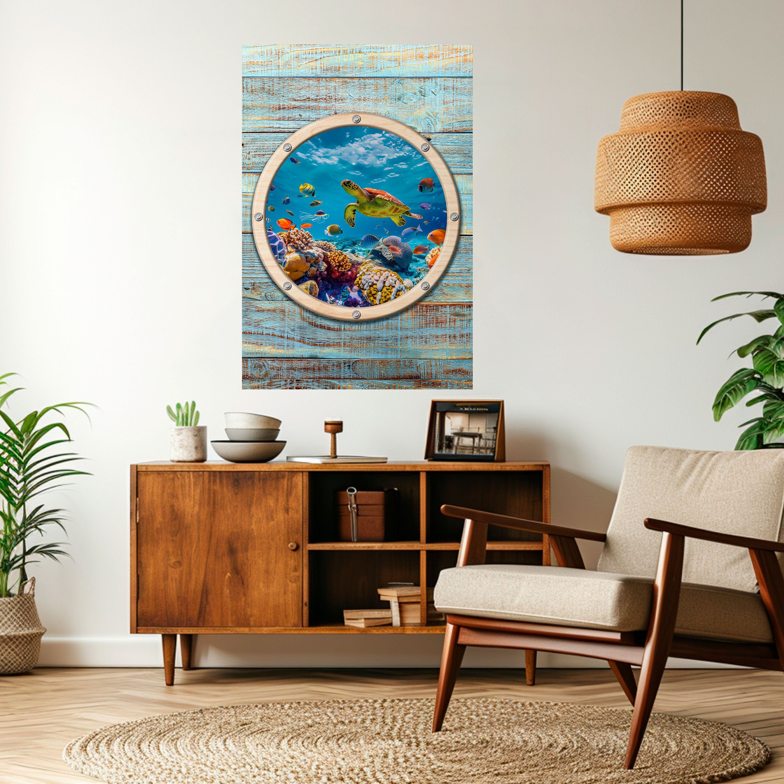 AQUA ADVENTURE Peel and Stick Vertical Poster