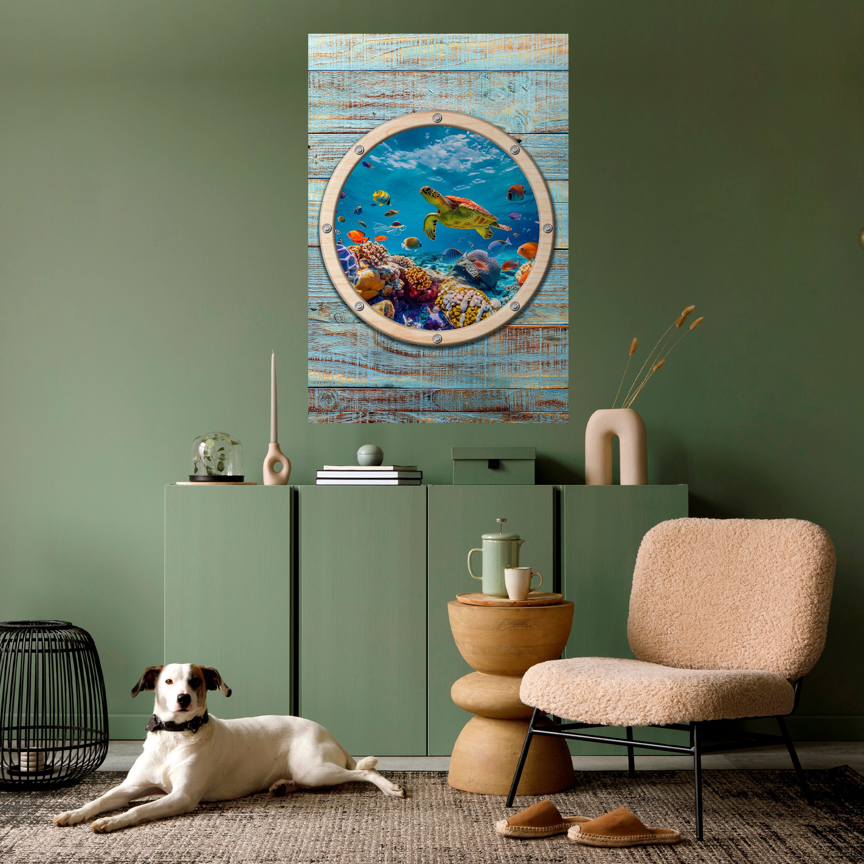 AQUA ADVENTURE Peel and Stick Vertical Poster