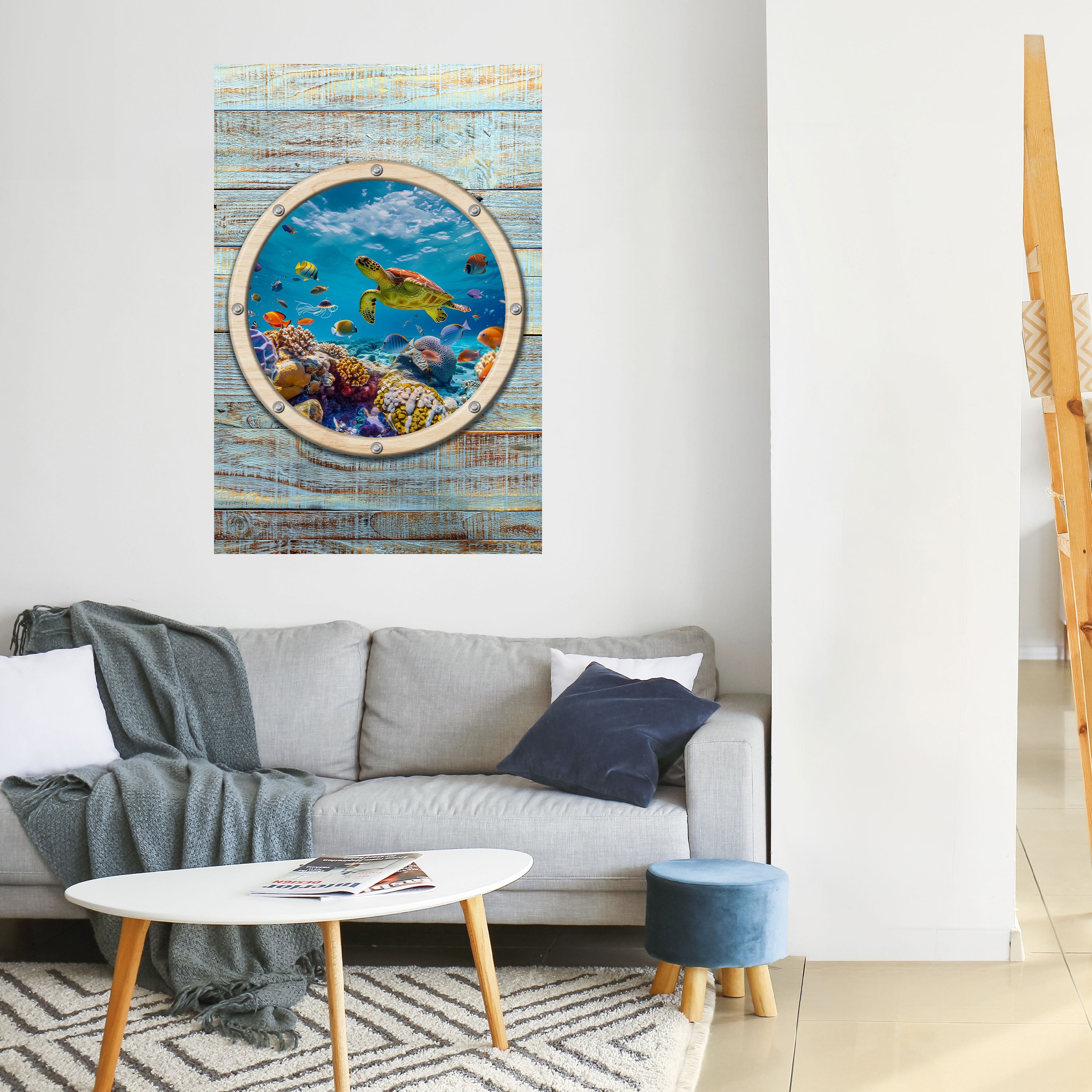 AQUA ADVENTURE Peel and Stick Vertical Poster