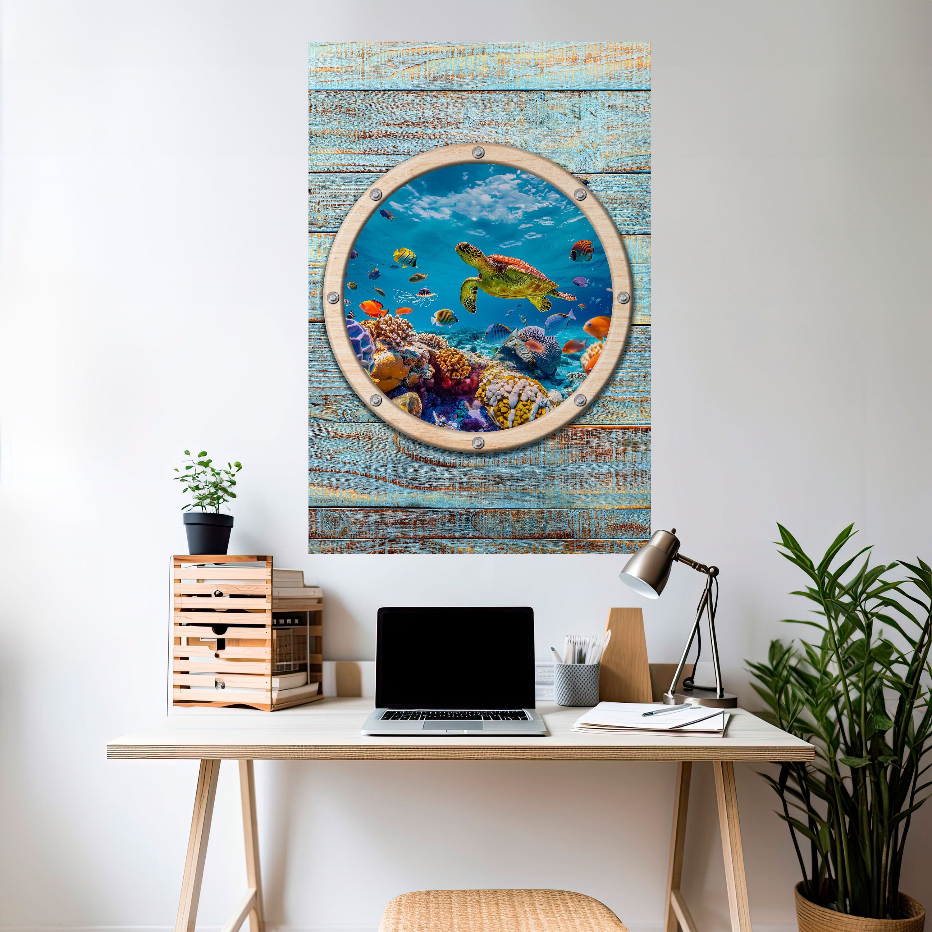AQUA ADVENTURE Peel and Stick Vertical Poster