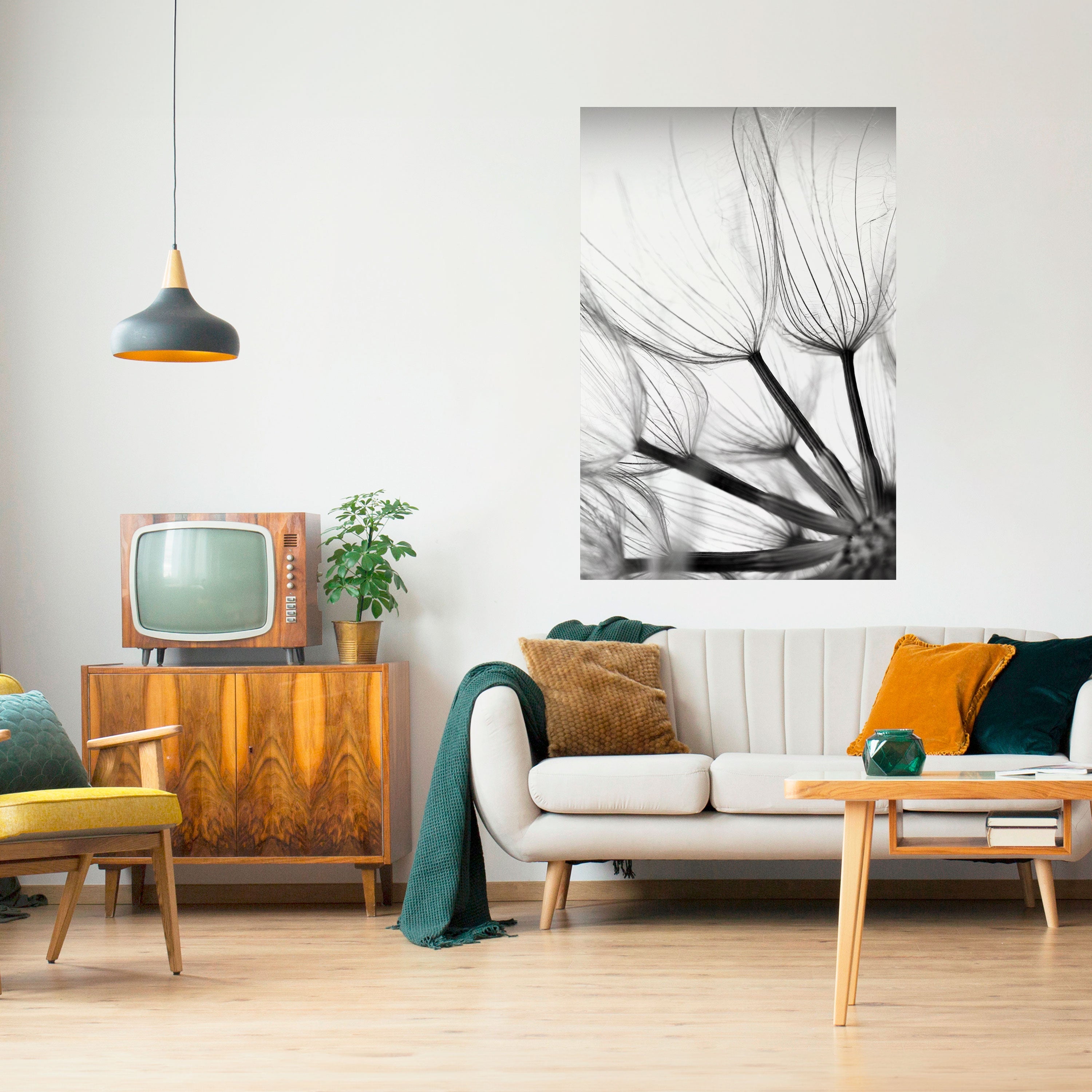 SILKEN FLIGHT Peel and Stick Vertical Poster