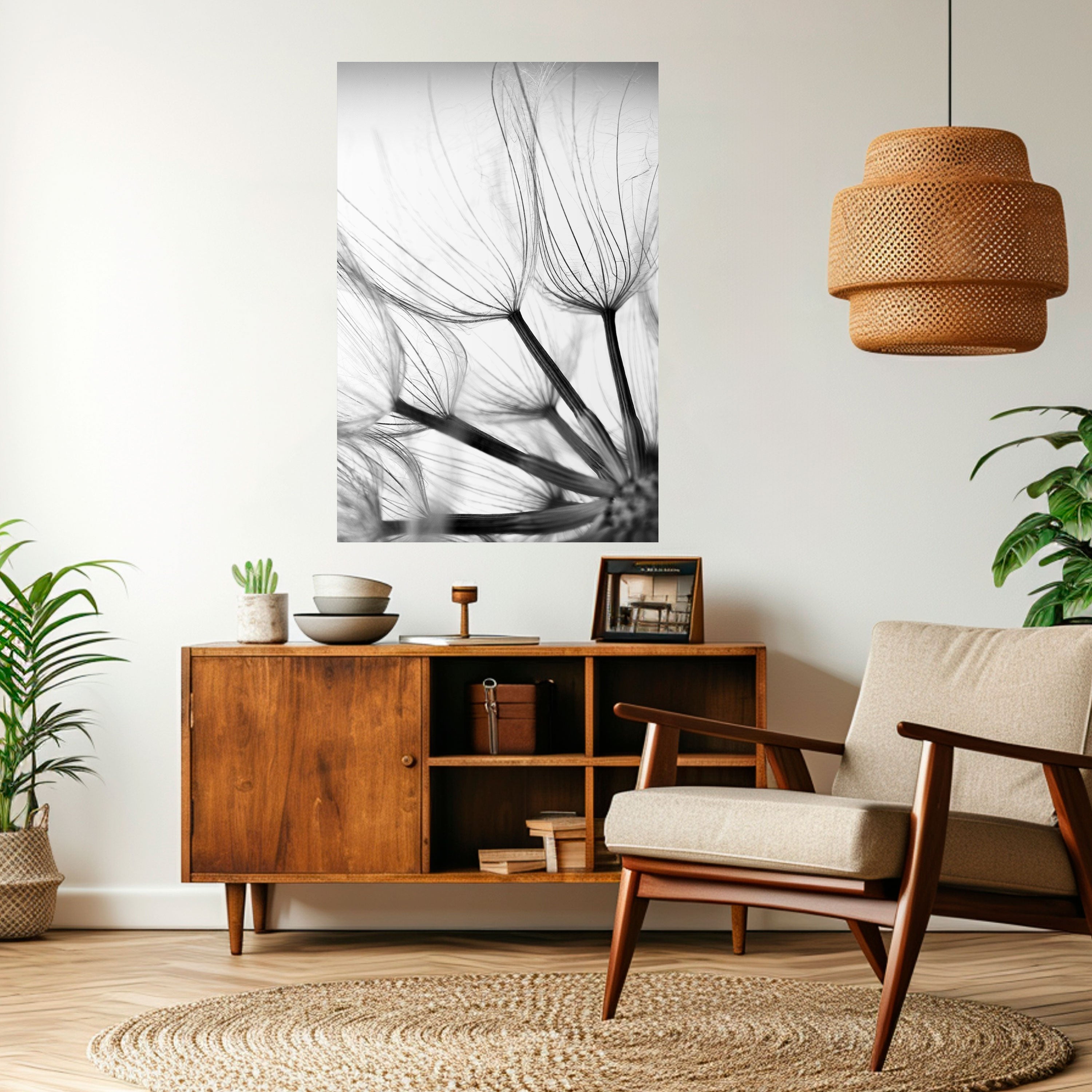 SILKEN FLIGHT Peel and Stick Vertical Poster