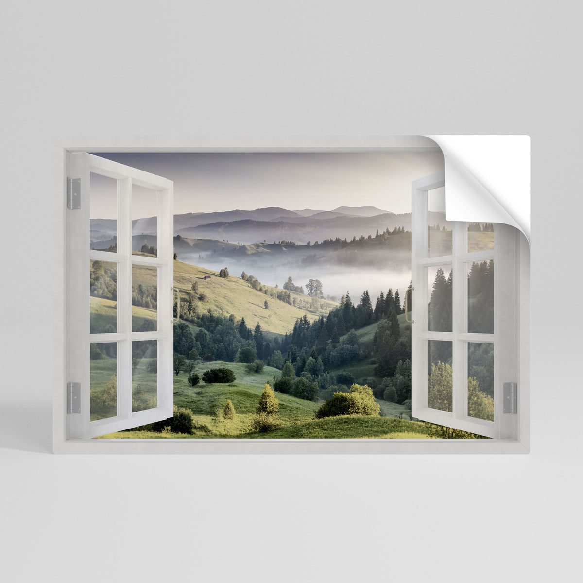 OPEN AIR ESCAPE Selbstklebendes Horizontal-Poster