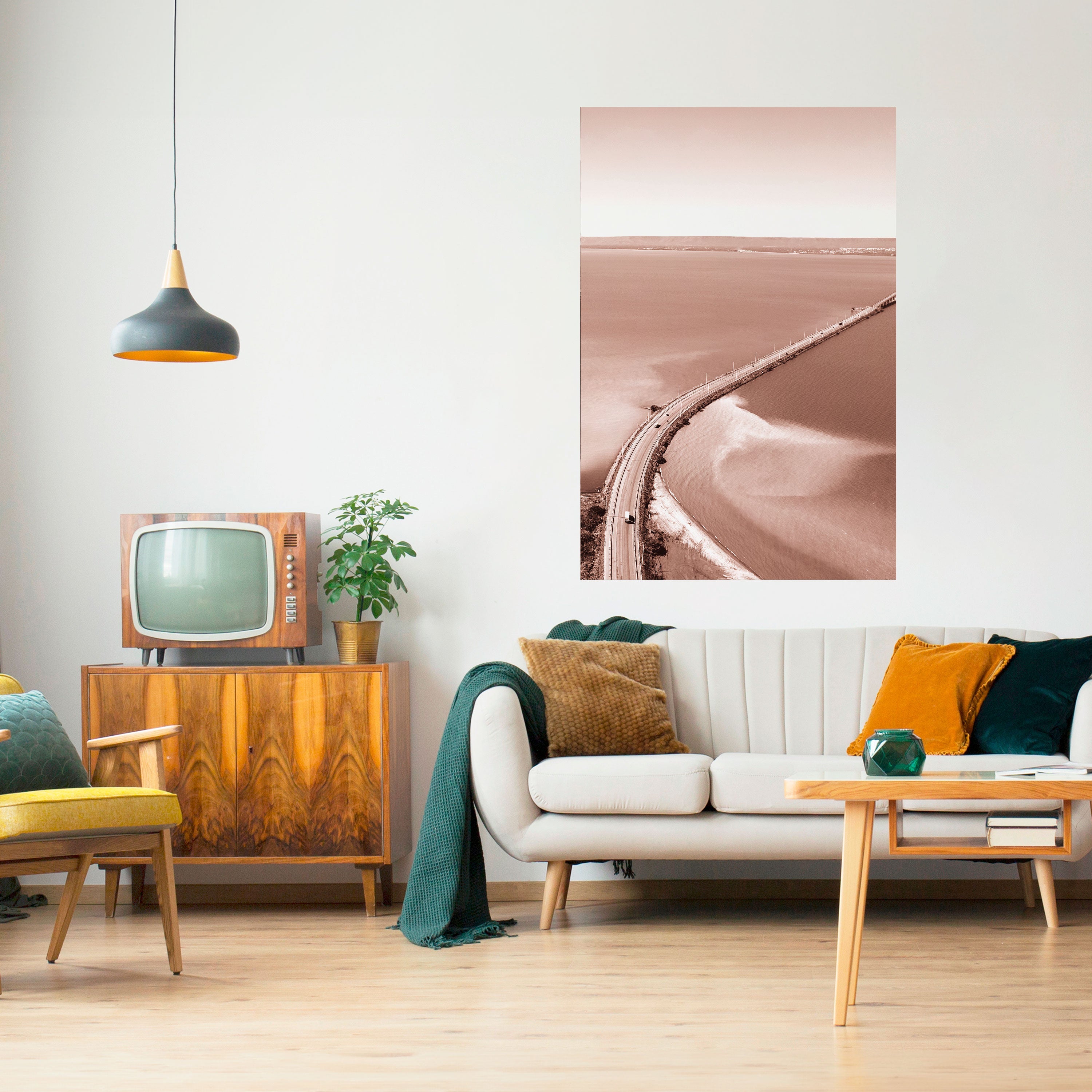 HORIZON BOUND JOURNEY Peel and Stick Vertical Poster
