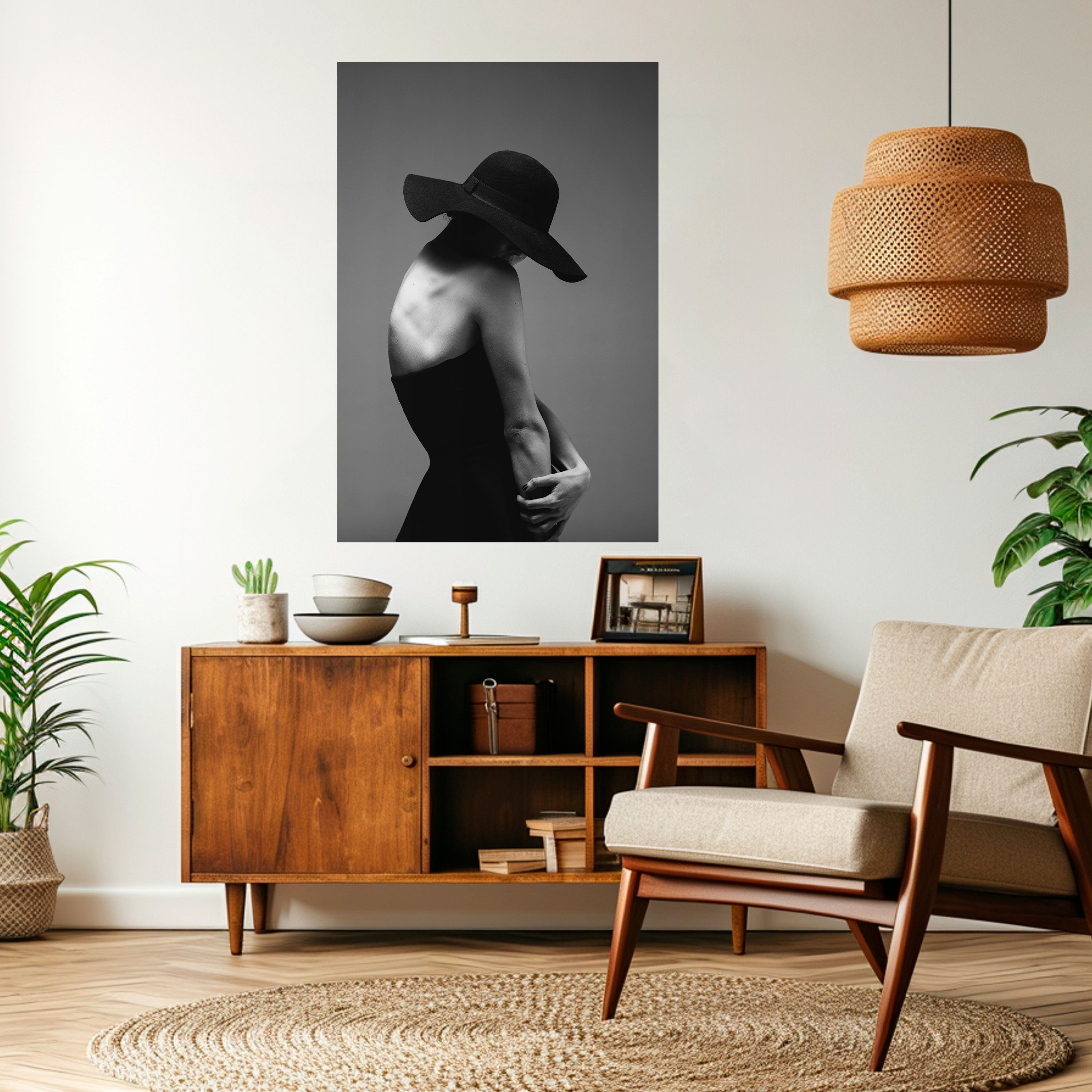 SILHOUETTE OF MYSTERY Peel and Stick Vertical Poster