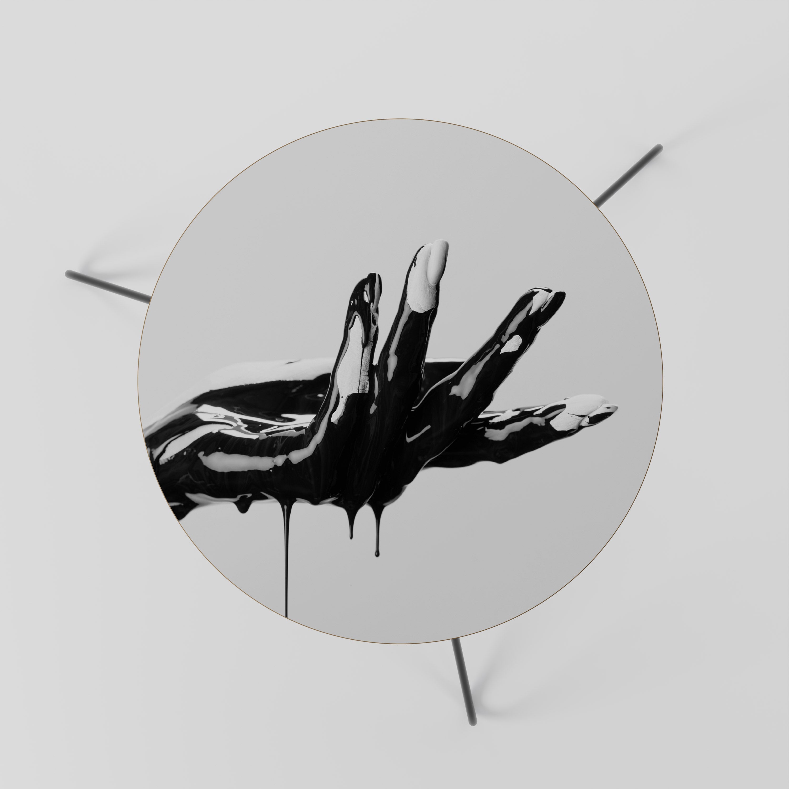 BLACK VISCOSITY Couchtisch 60