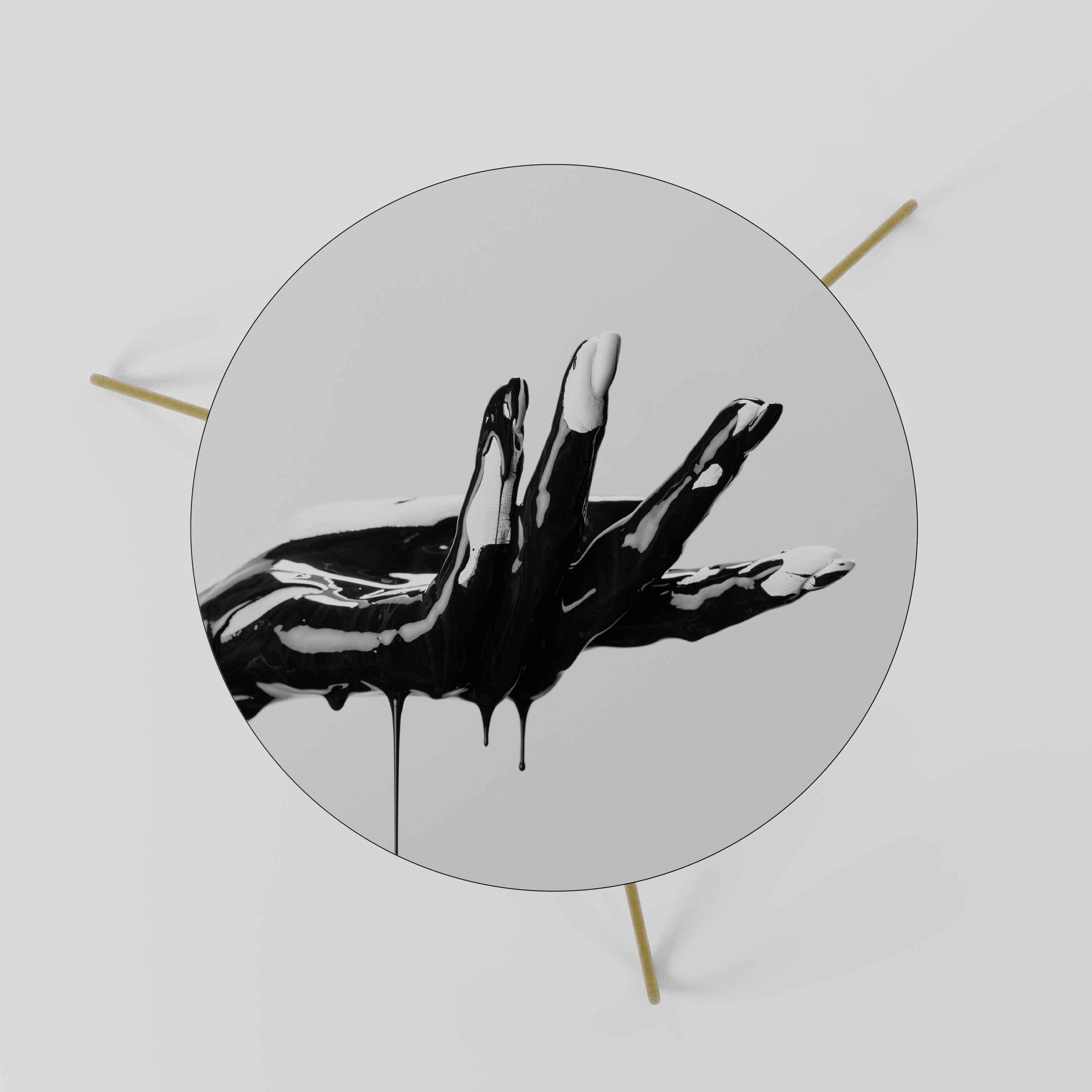 BLACK VISCOSITY Couchtisch 60