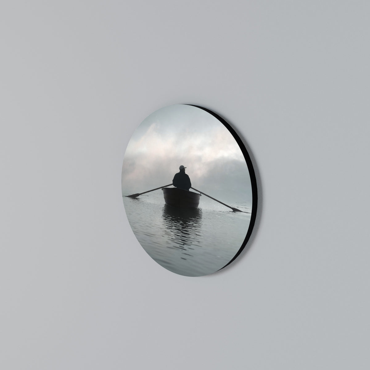 SAIL INTO THE UNKNOWN Rundes Wandbild