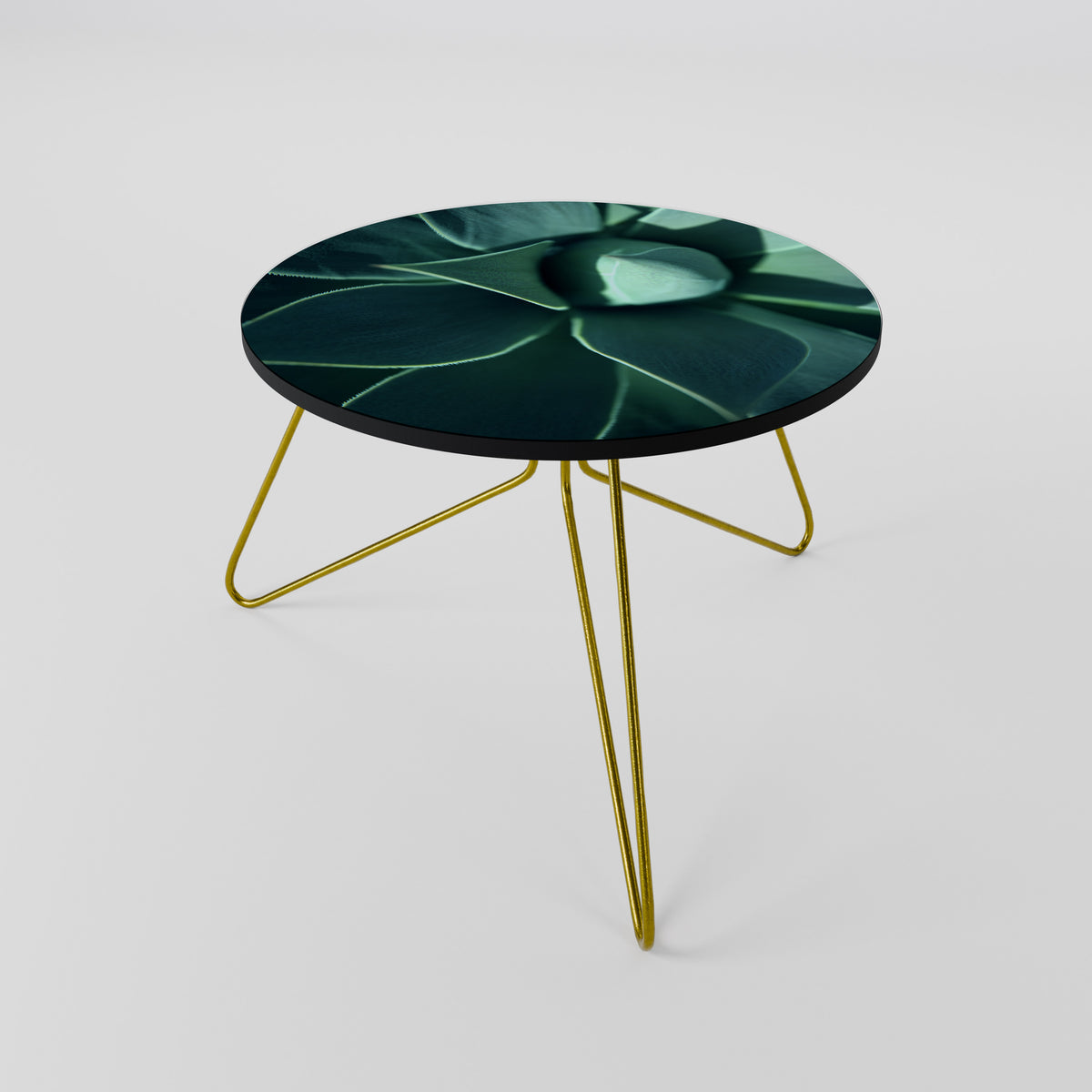 MYSTICAL GREEN WHORL Couchtisch