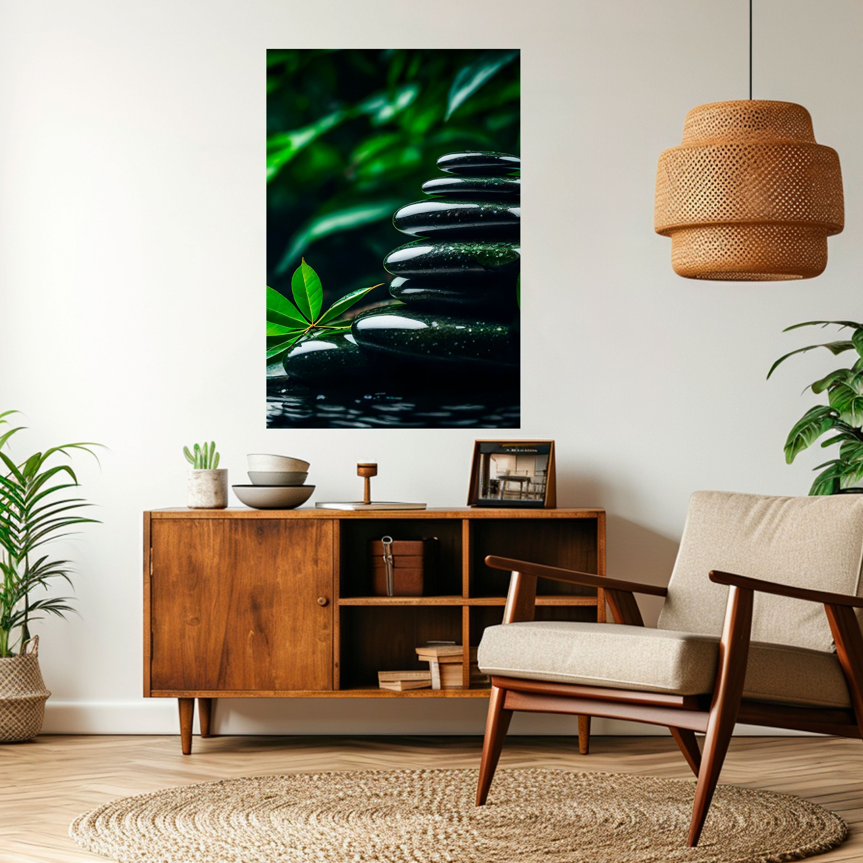 HARMONY STONES Peel and Stick Vertical Poster
