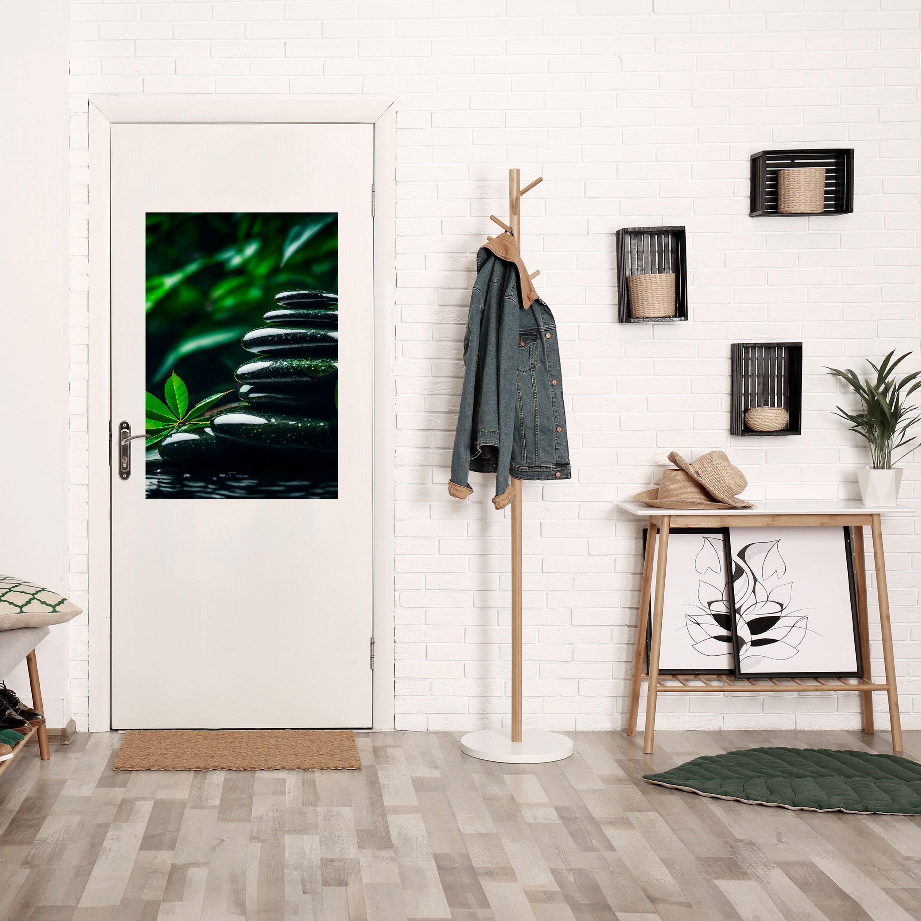 HARMONY STONES Peel and Stick Vertical Poster