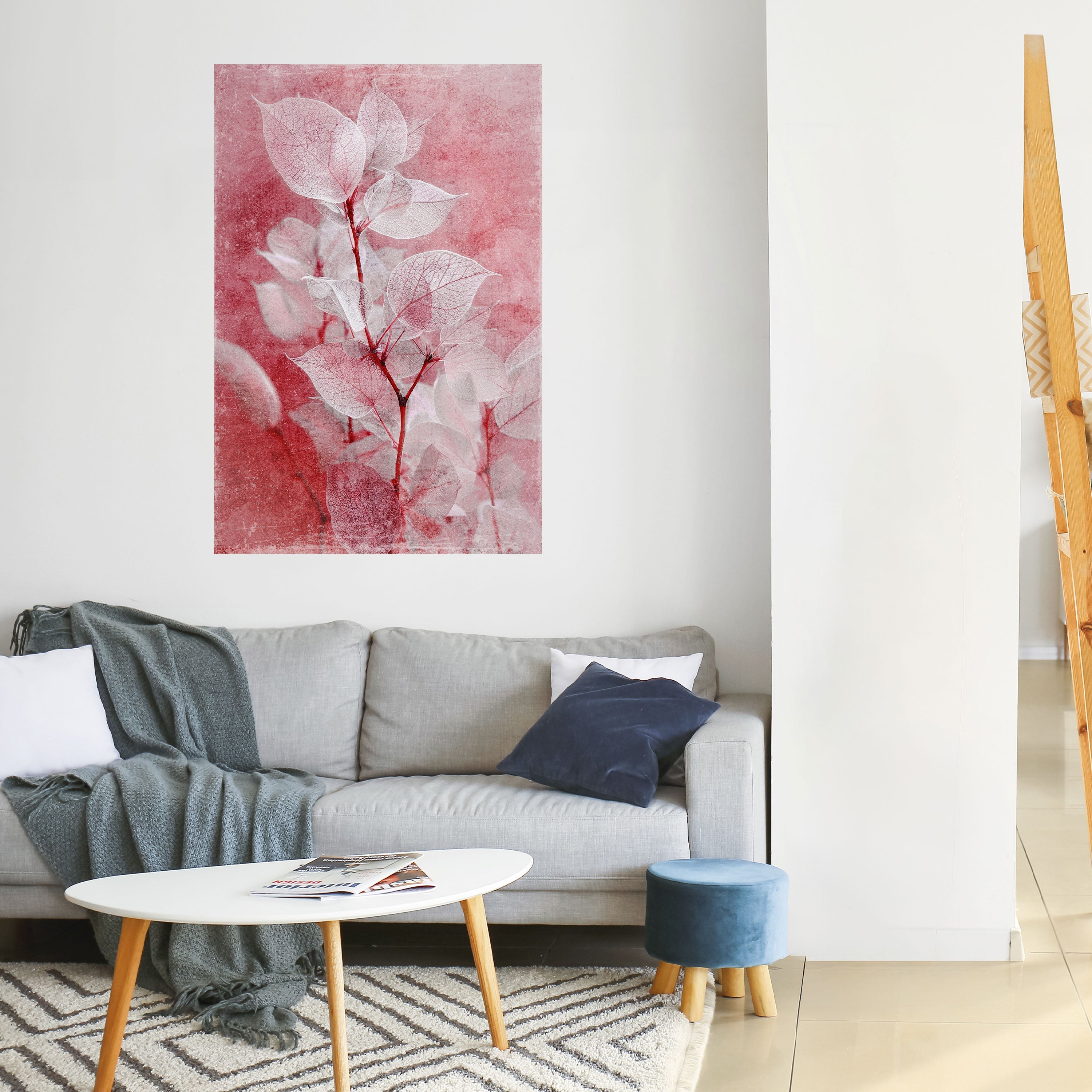 ETHERAL PETAL GLOW Peel and Stick Vertical Poster