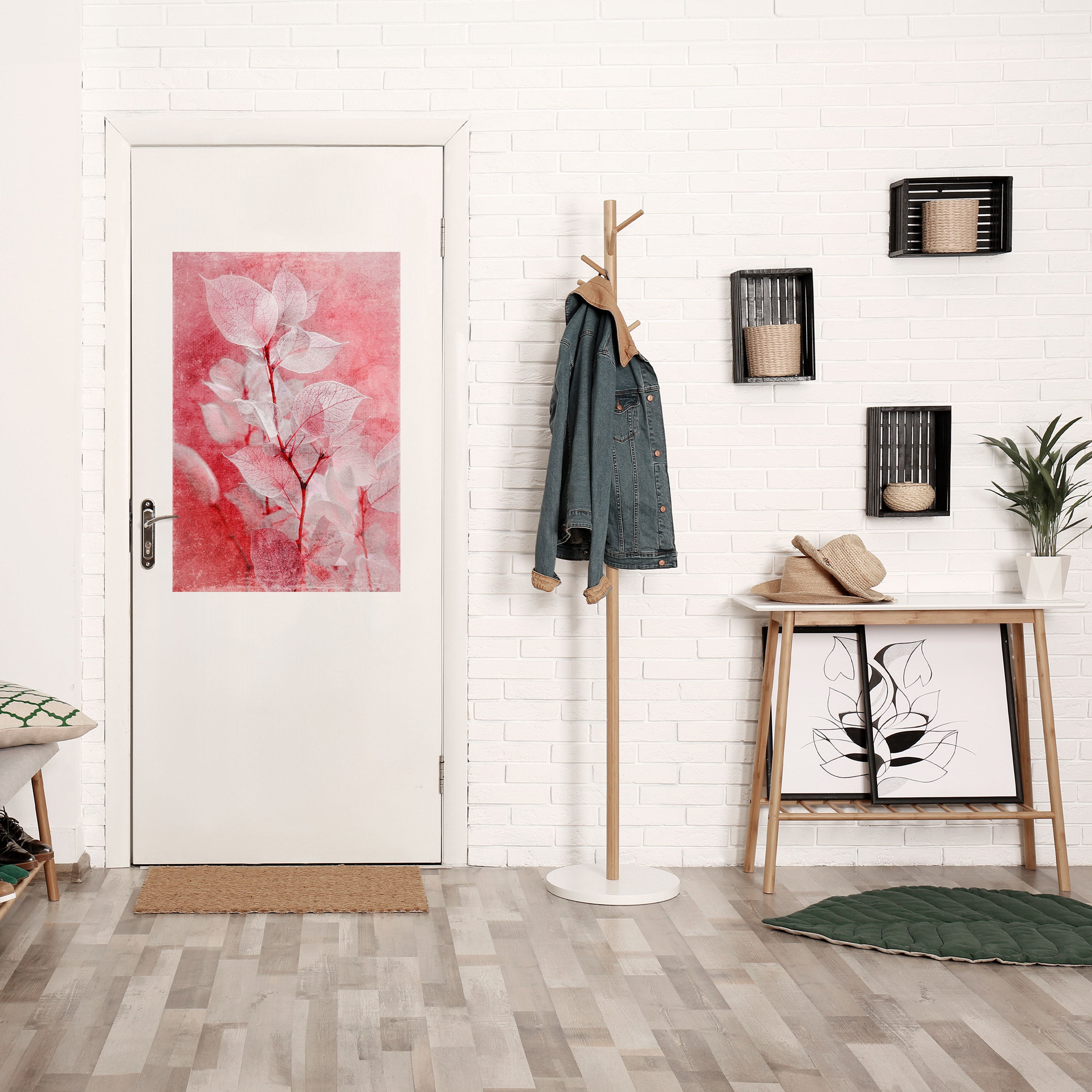 ETHERAL PETAL GLOW Peel and Stick Vertical Poster