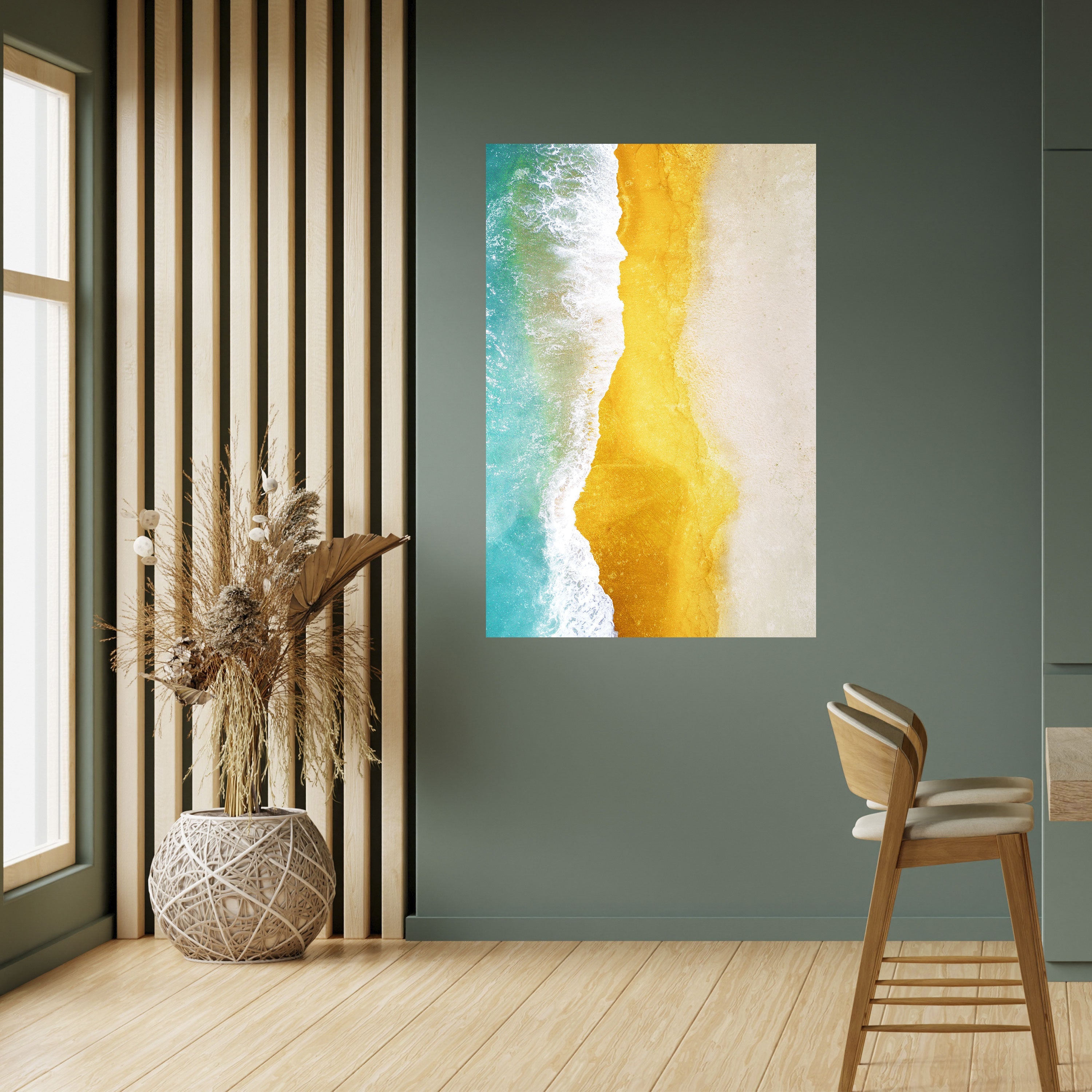 TRILOGY OF TIDES Peel and Stick Vertical Poster
