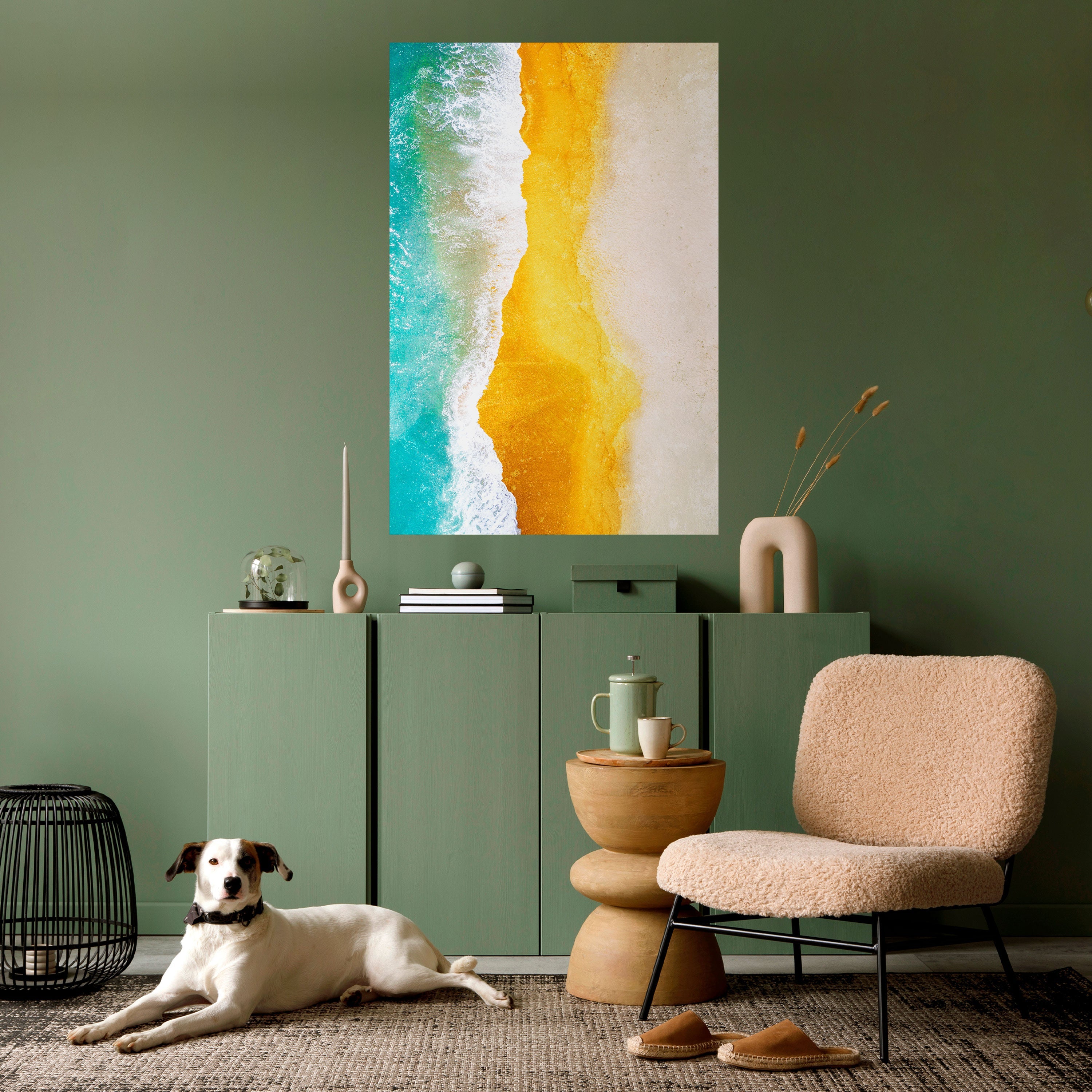 TRILOGY OF TIDES Peel and Stick Vertical Poster