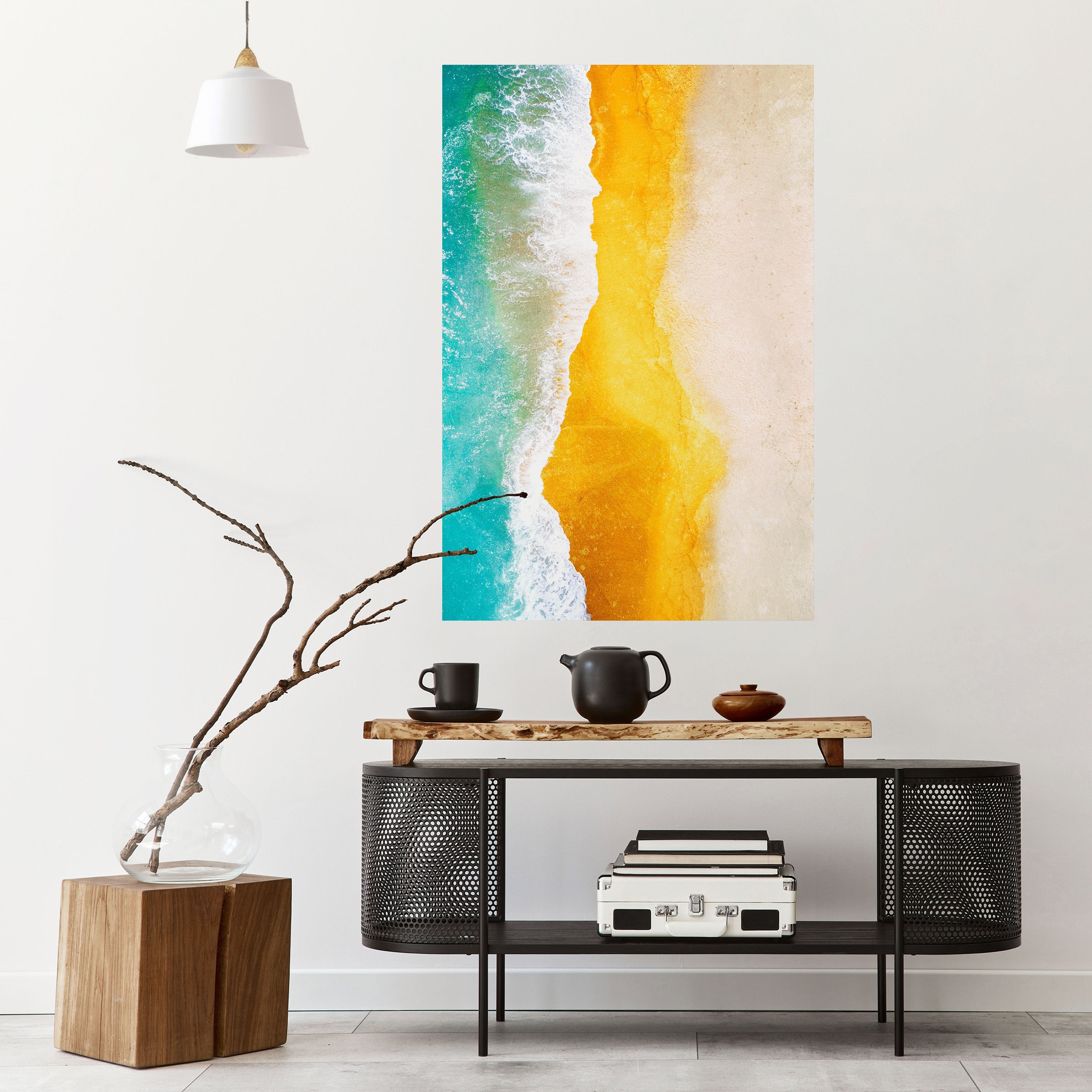 TRILOGY OF TIDES Peel and Stick Vertical Poster