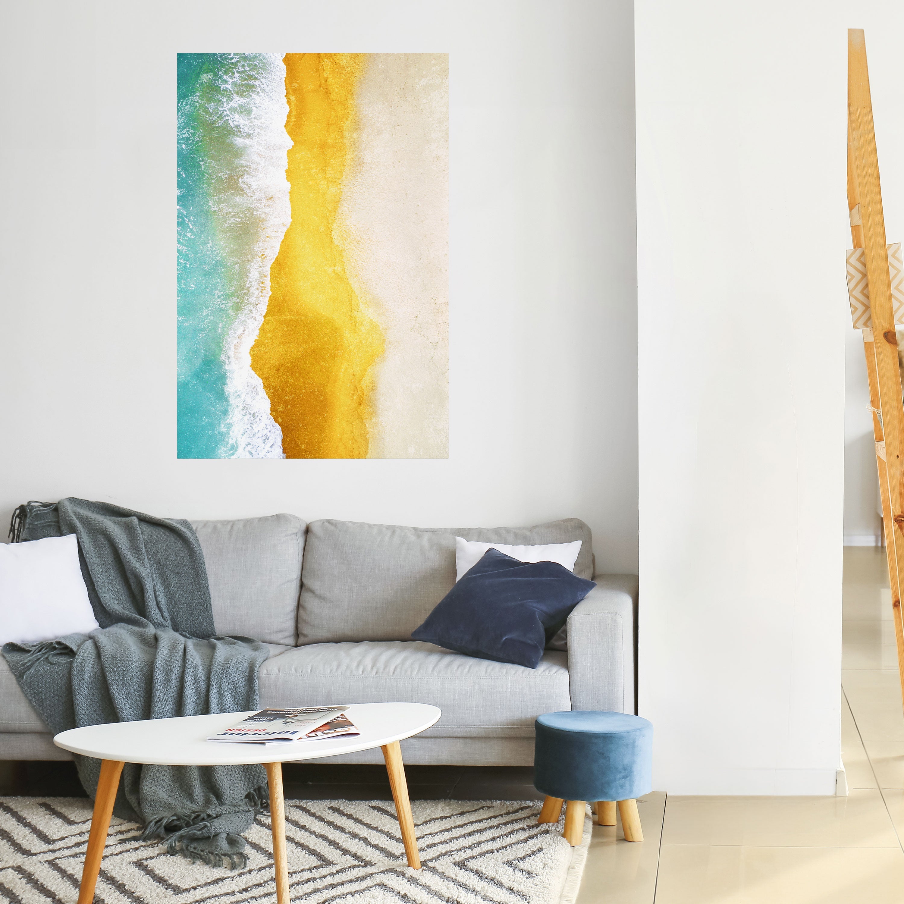 TRILOGY OF TIDES Peel and Stick Vertical Poster