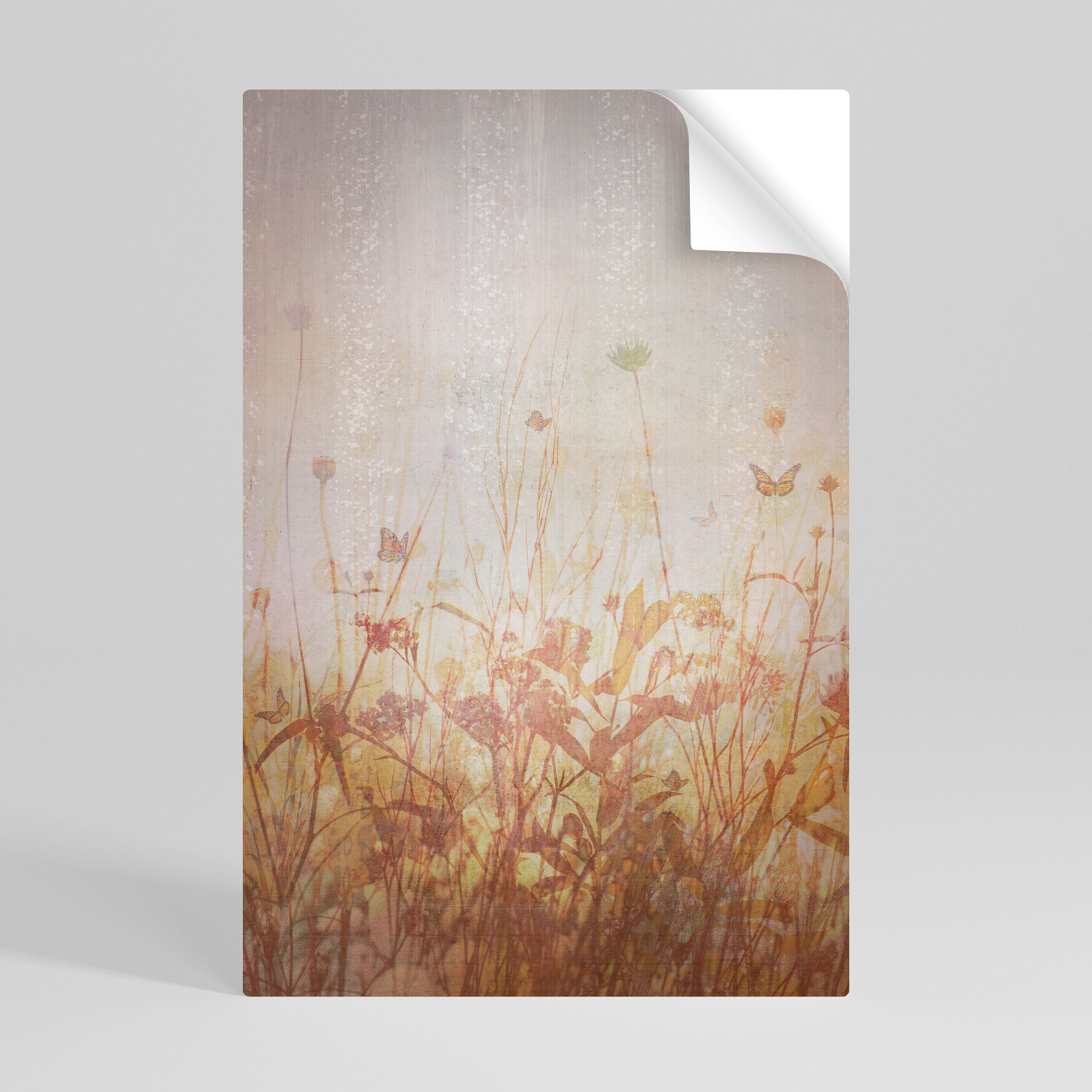 MEADOW BUTTERFLIES Peel and Stick Vertical Poster