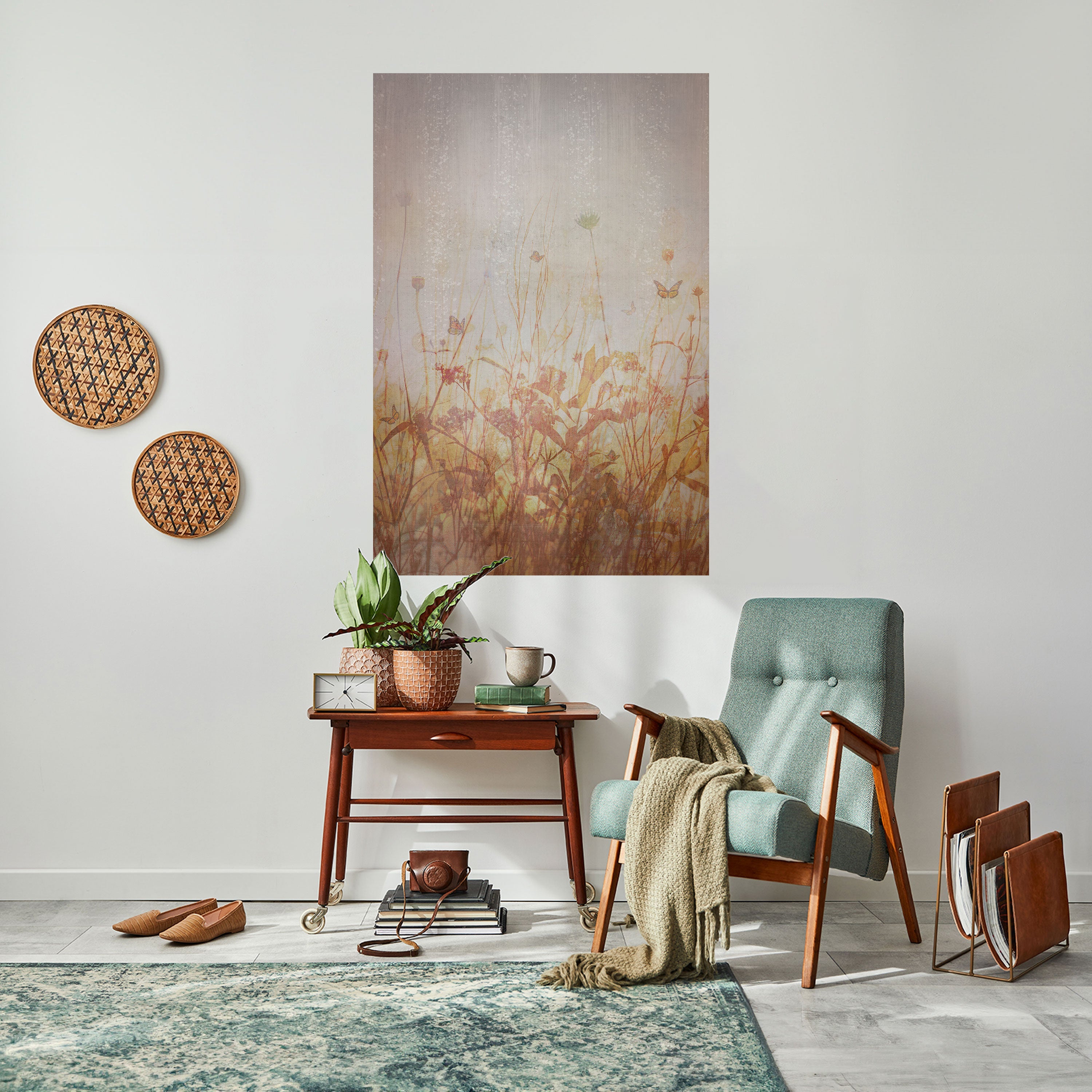 MEADOW BUTTERFLIES Peel and Stick Vertical Poster