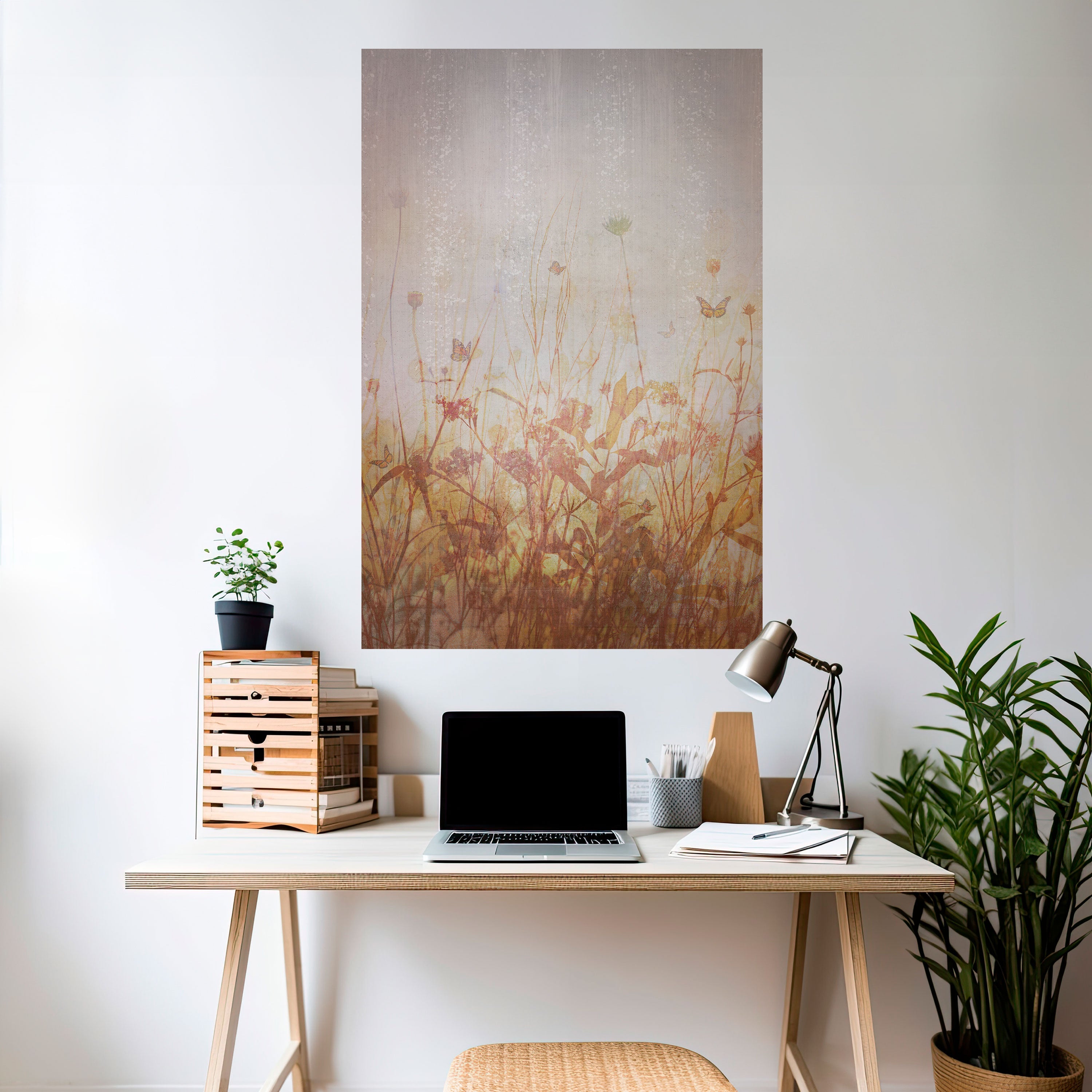 MEADOW BUTTERFLIES Peel and Stick Vertical Poster