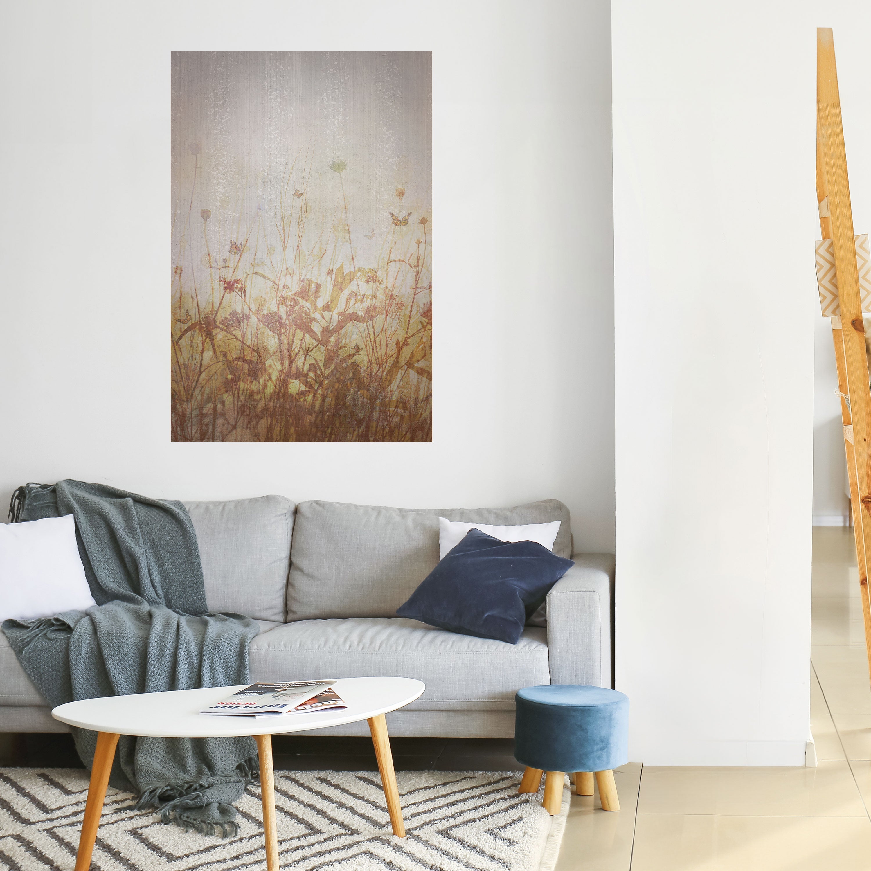 MEADOW BUTTERFLIES Peel and Stick Vertical Poster