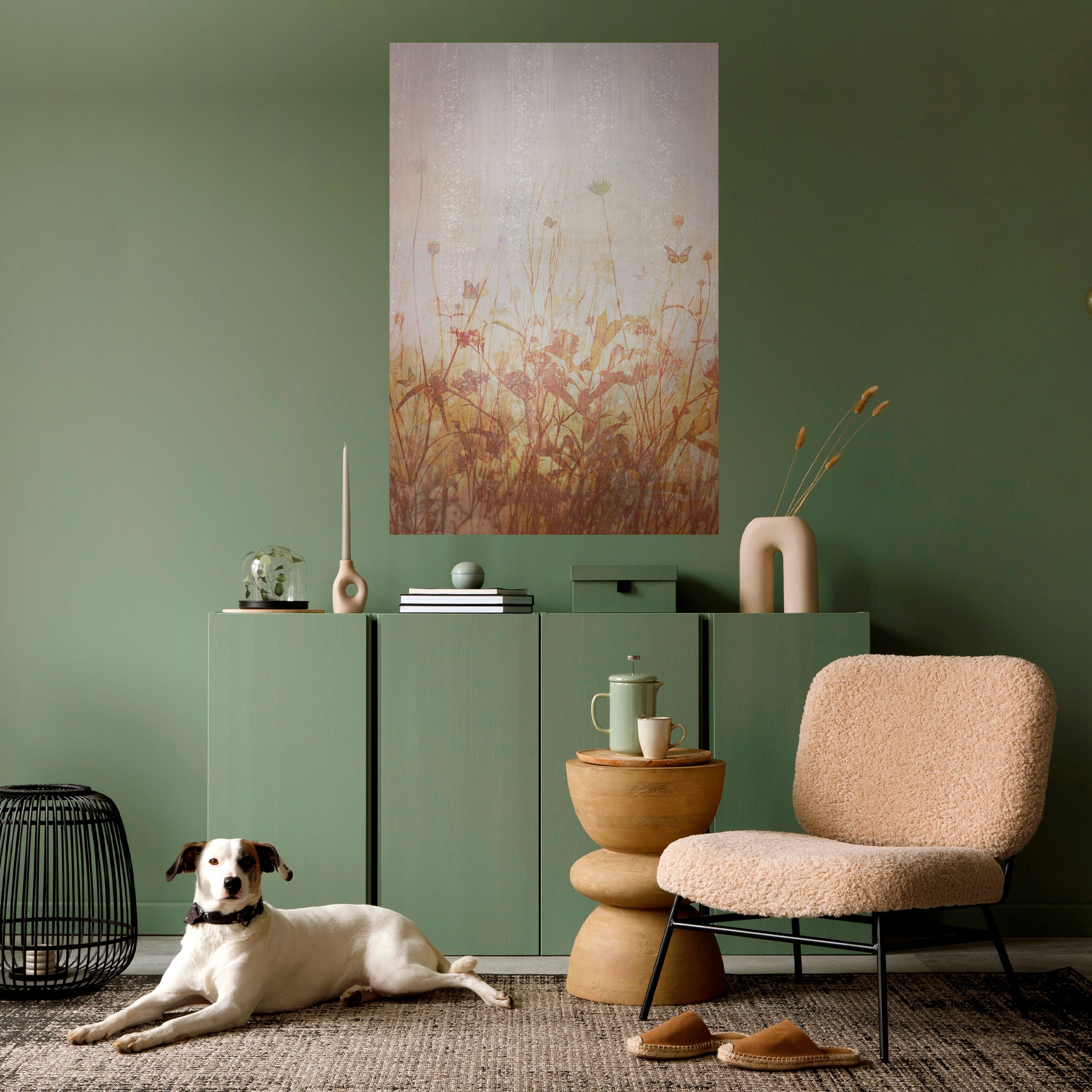 MEADOW BUTTERFLIES Peel and Stick Vertical Poster