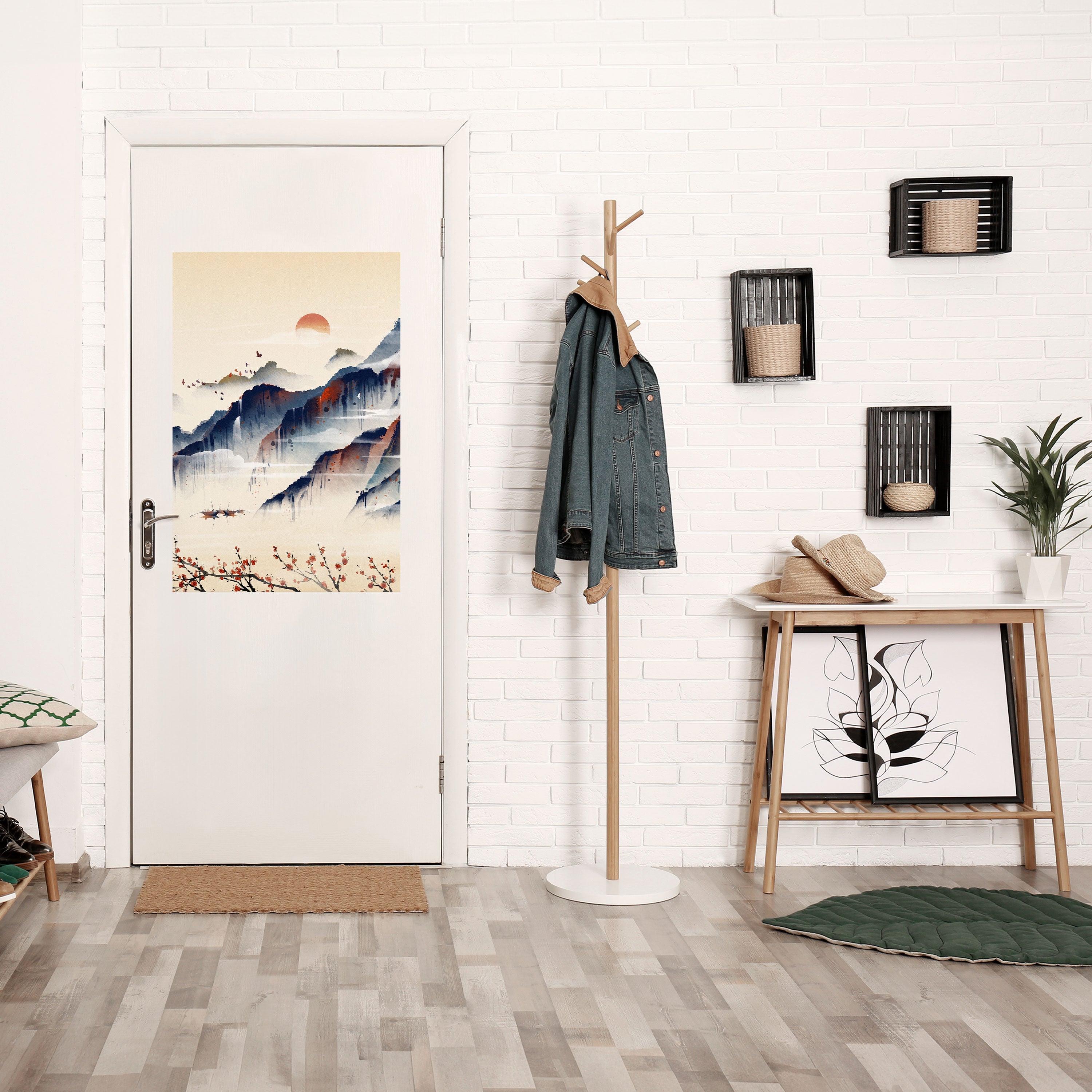 JAPANESE LANDSCAPE Peel and Stick Vertical Poster