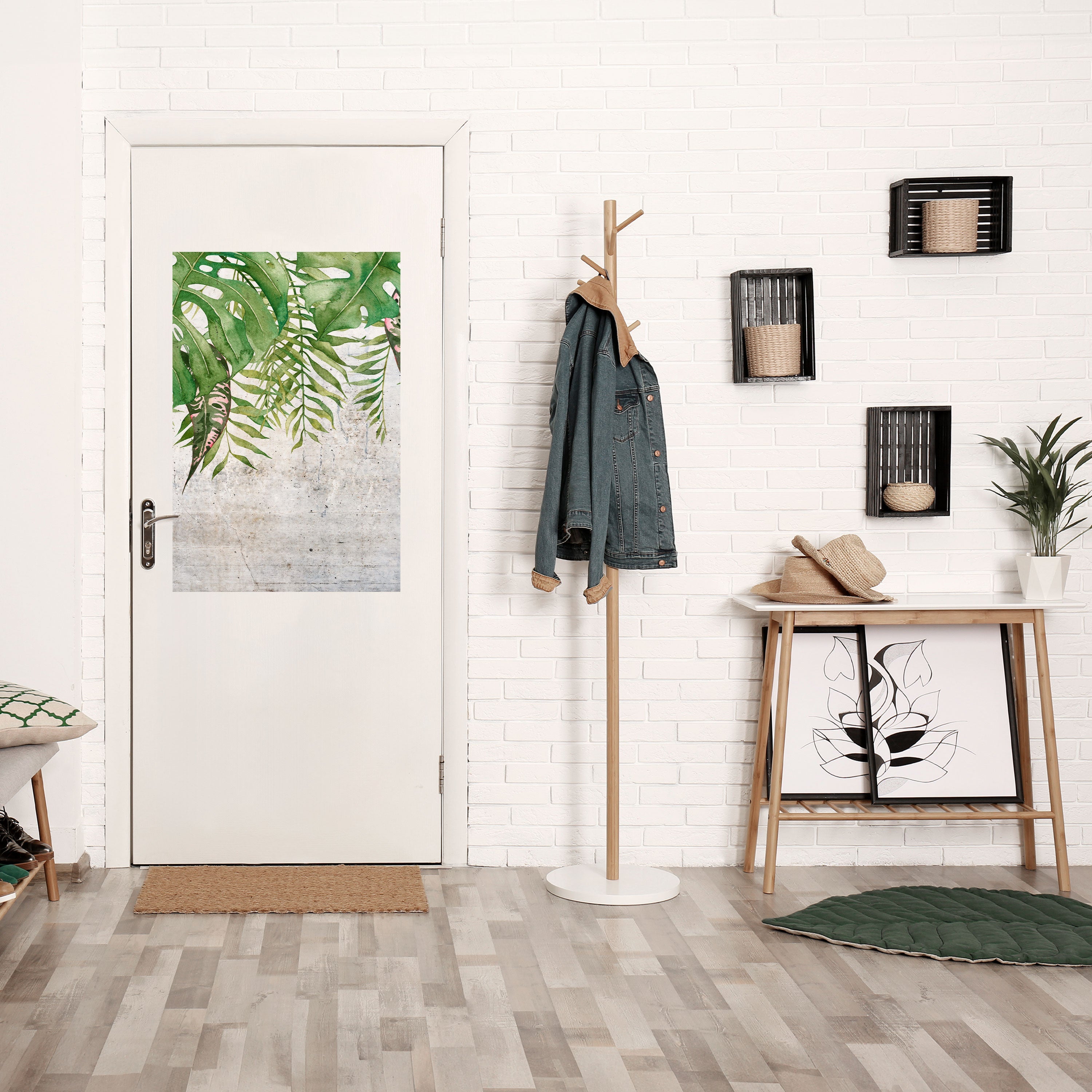 URBAN TROPICS Peel and Stick Vertical Poster