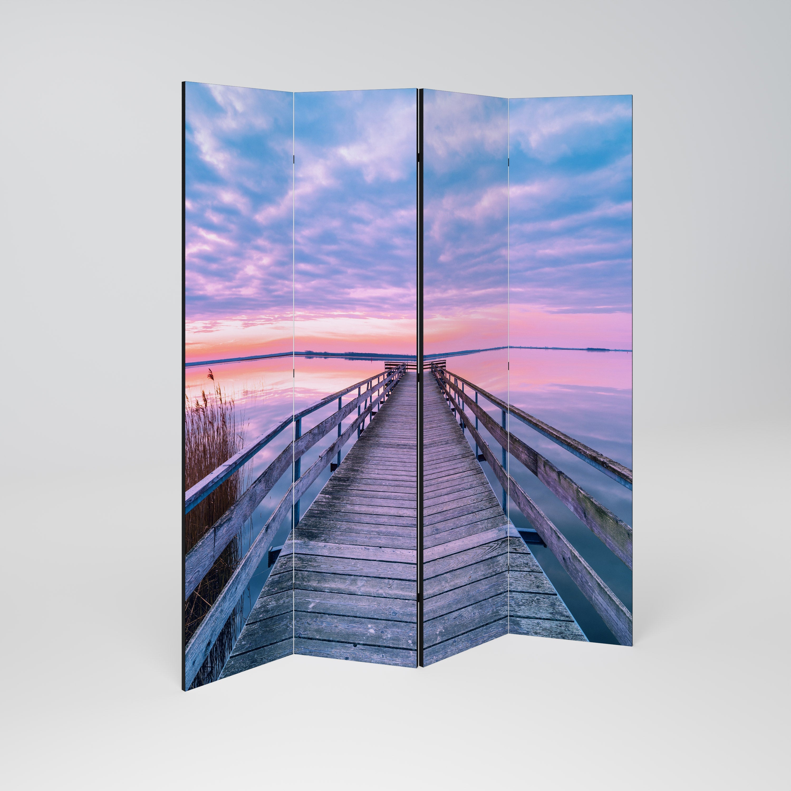 PASTEL PROMENADE Dekorativer 4-teiliger Raumteiler