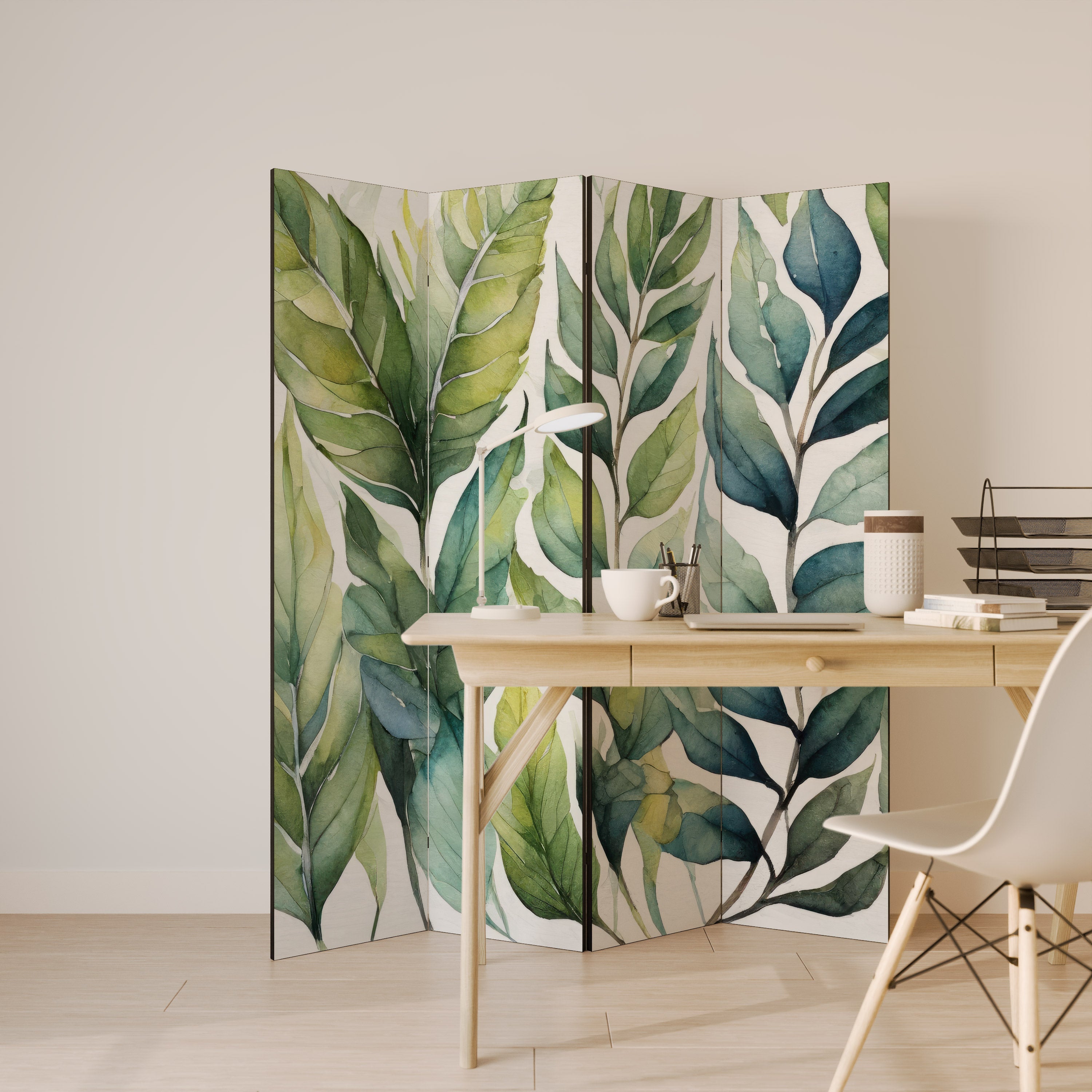 VERDURE SCAPE Dekorativer 4-teiliger Raumteiler